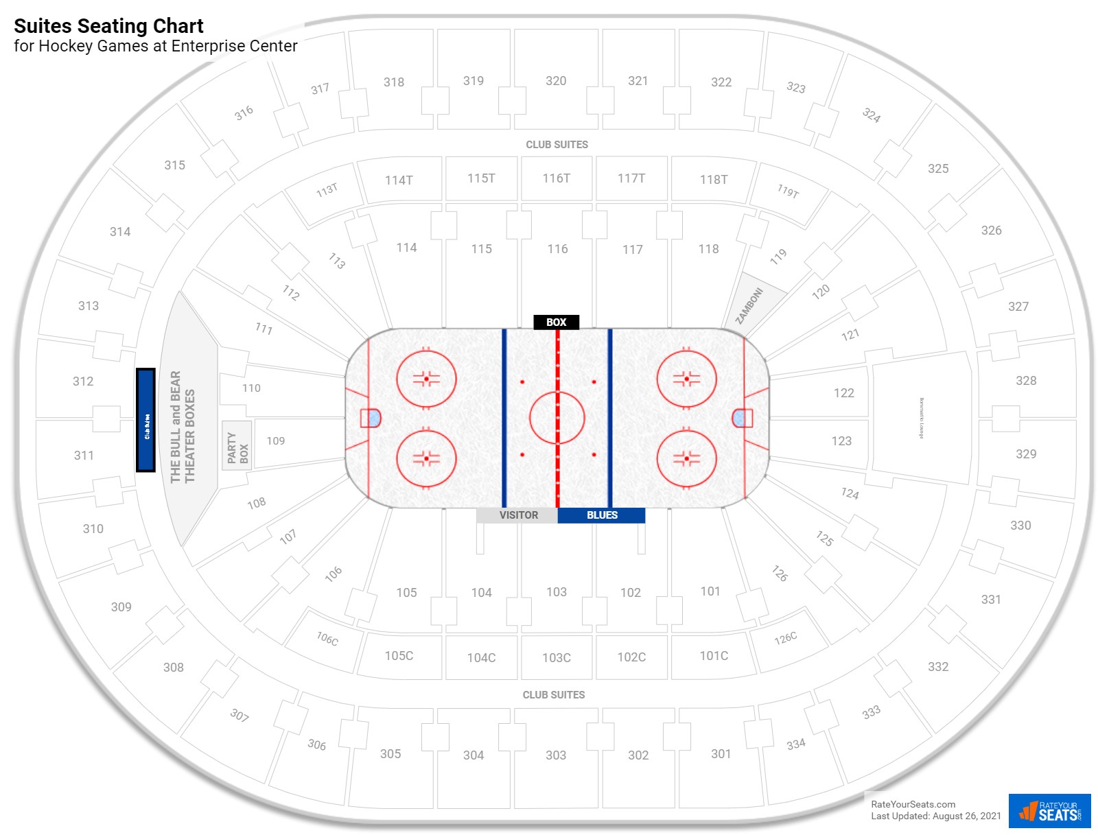 Breakdown Of The Enterprise Center Seating Chart