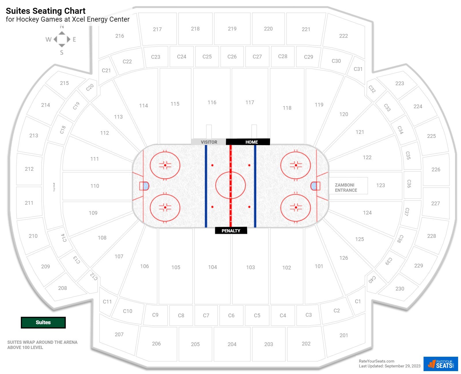 Xcel Energy Center Seating Charts 