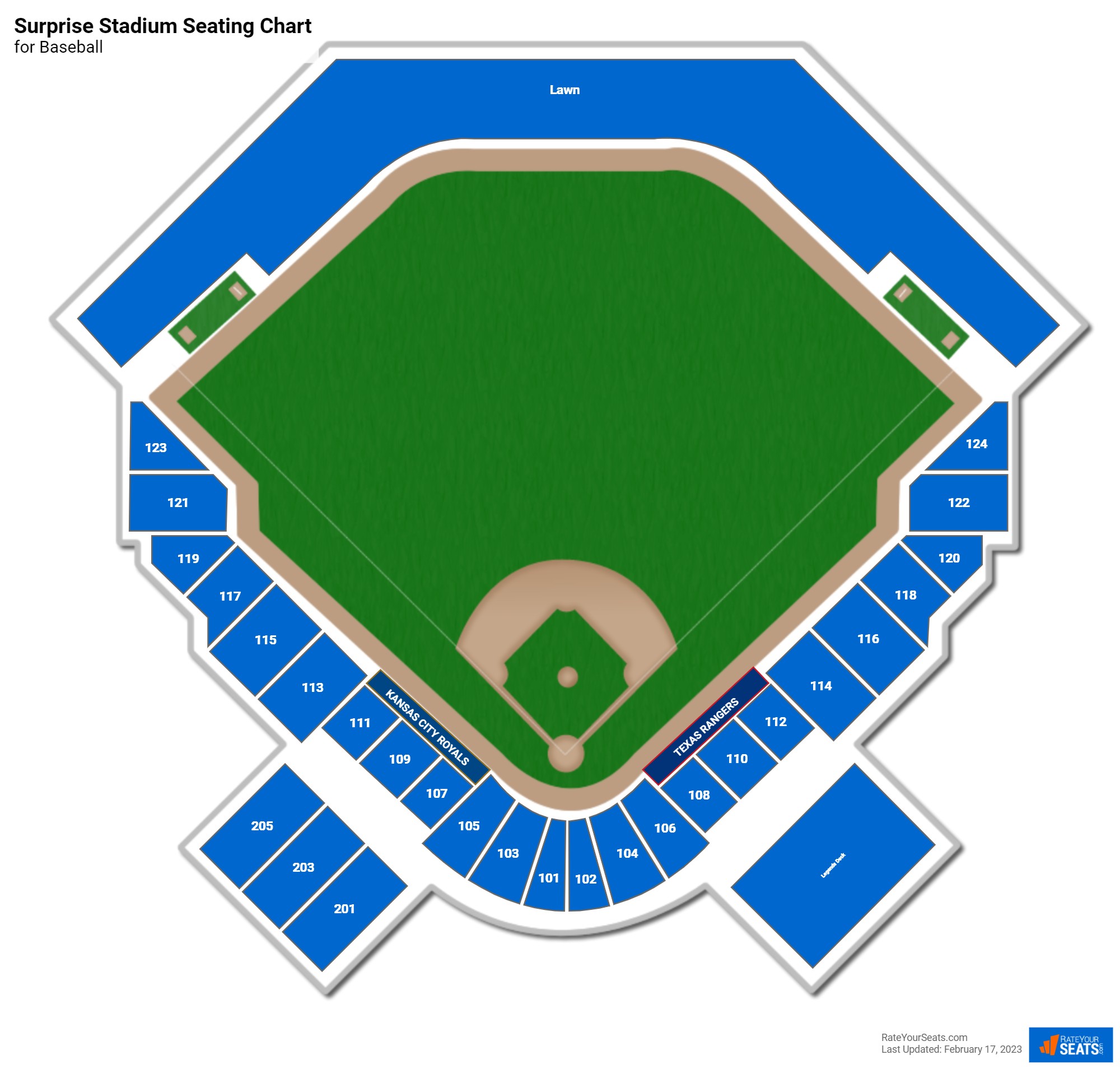 Surprise Stadium Baseball Seating Chart