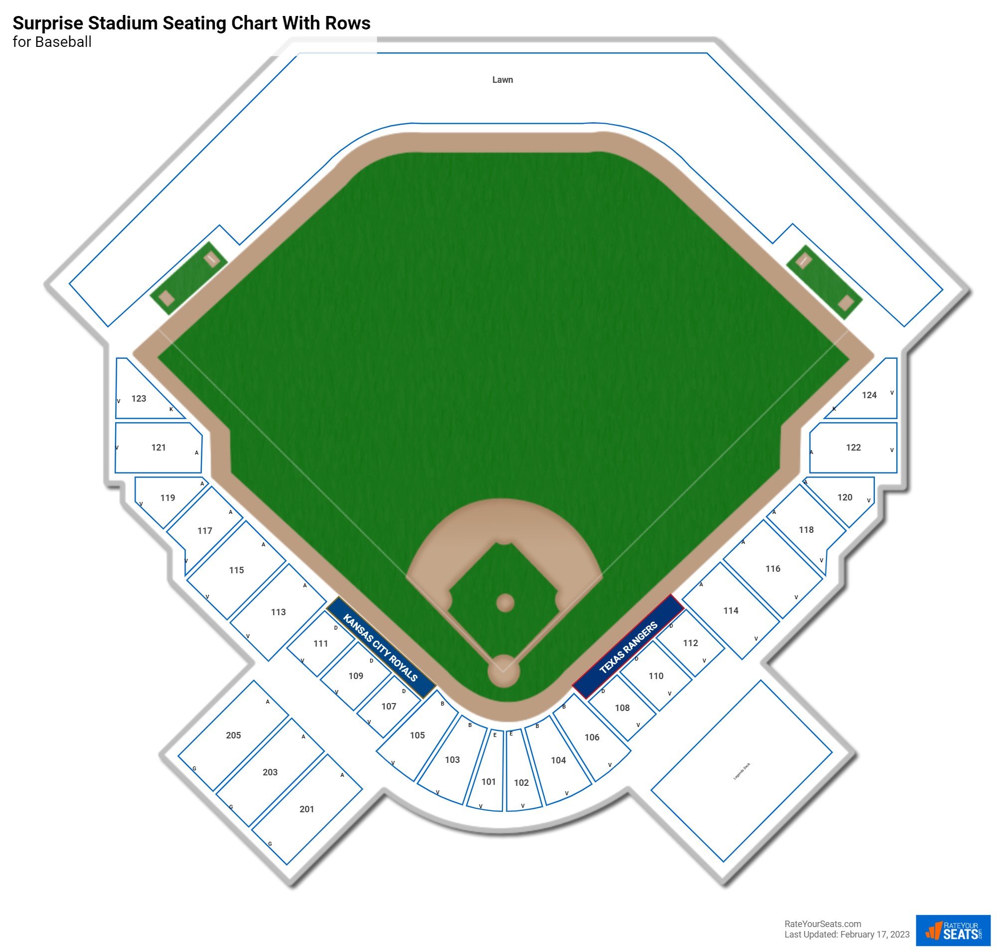 Surprise Stadium Seating Chart Rateyourseats Com