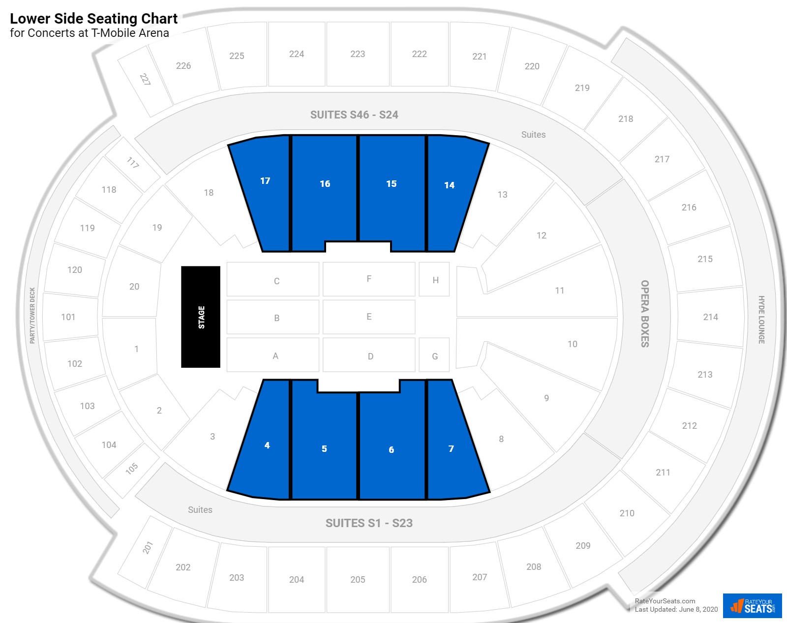 T Mobile Vegas Seating Chart