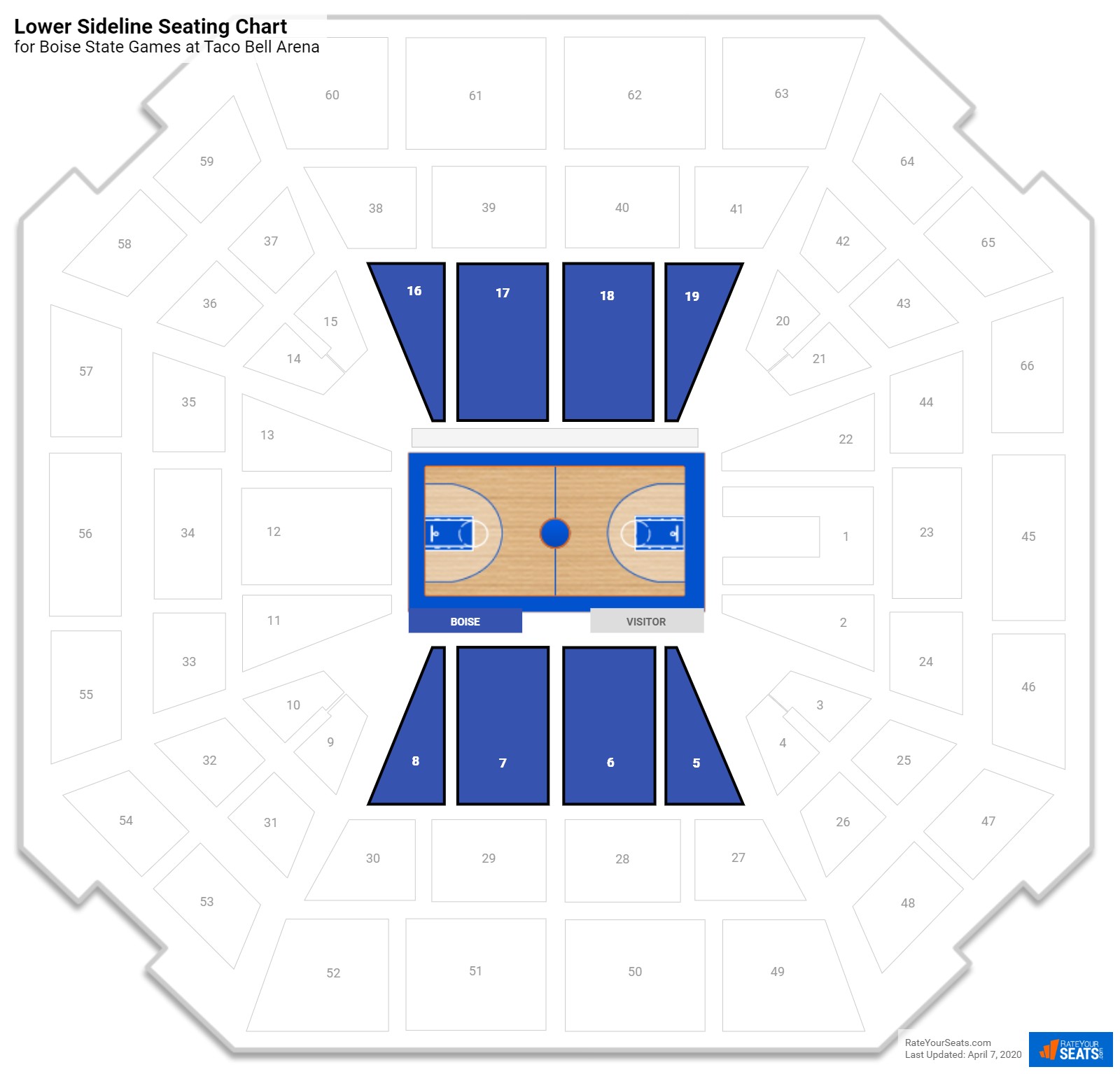 Taco Bell Arena Boise Seating Chart