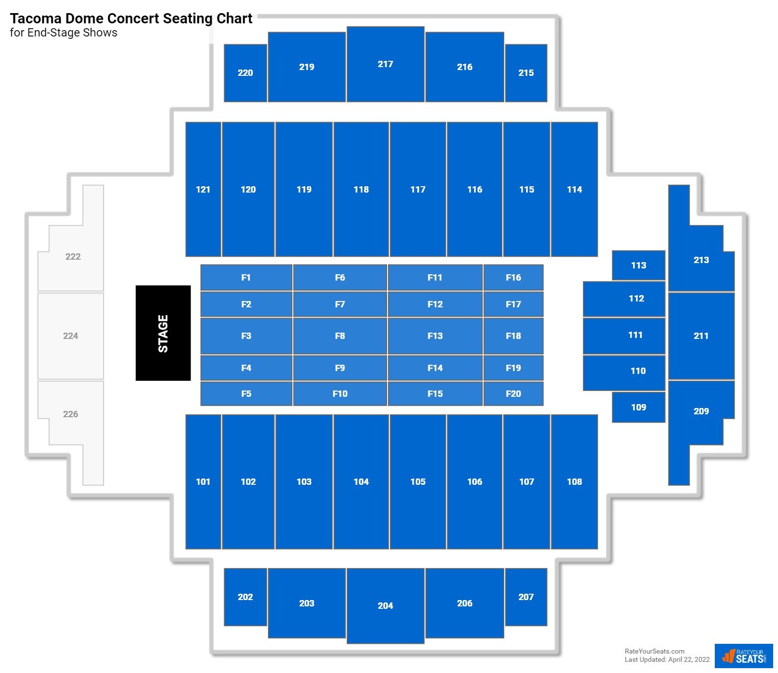 Tacoma Dome Concert Seating Chart