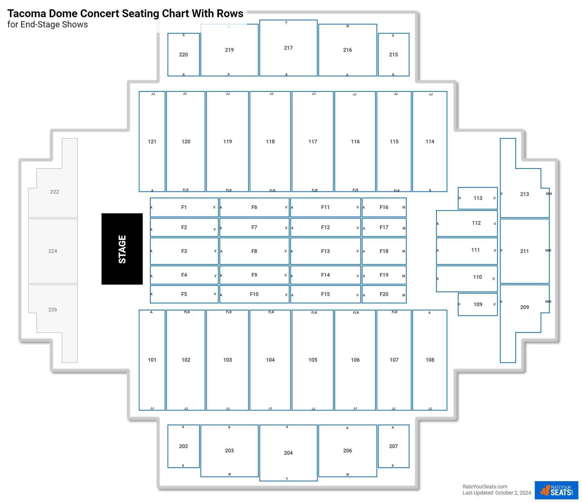 Tacoma Dome Seating Chart