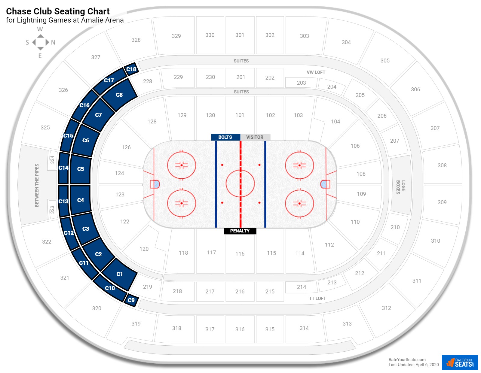 Tampa Bay Times Forum Seating Chart With Rows