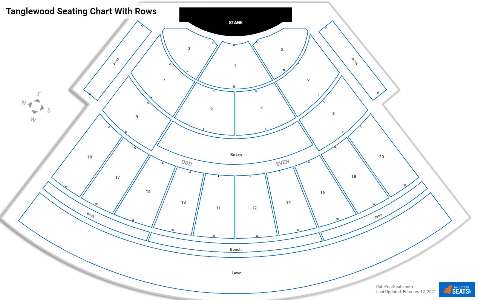 Hall Tanglewood Seating Chart