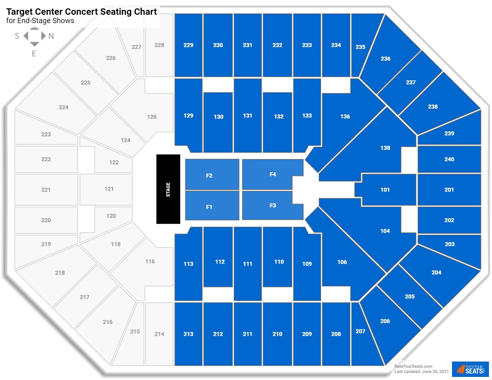 Target Center Concert Seating Chart