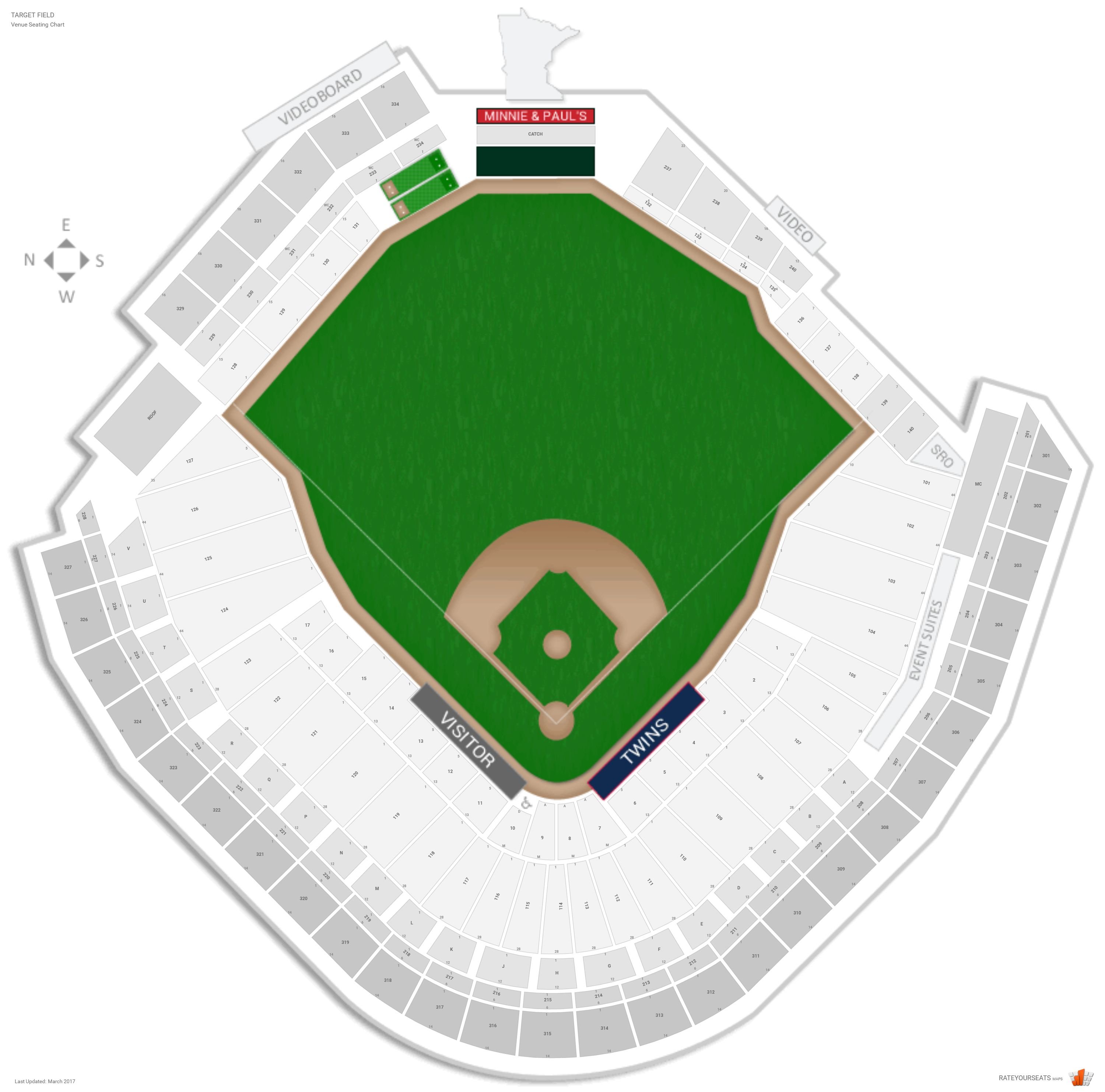 Twins Stadium Seating Chart