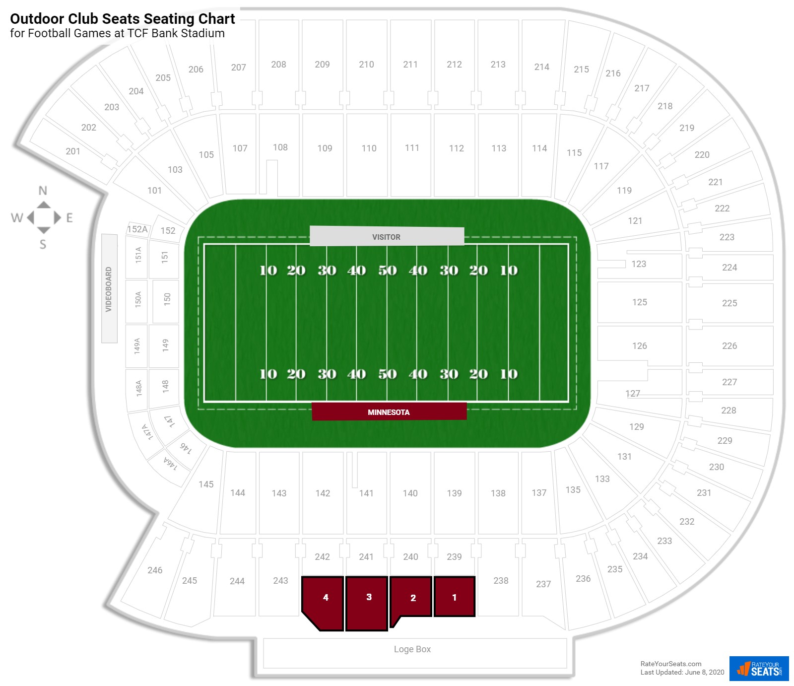 Minnesota Gophers Football Seating Chart