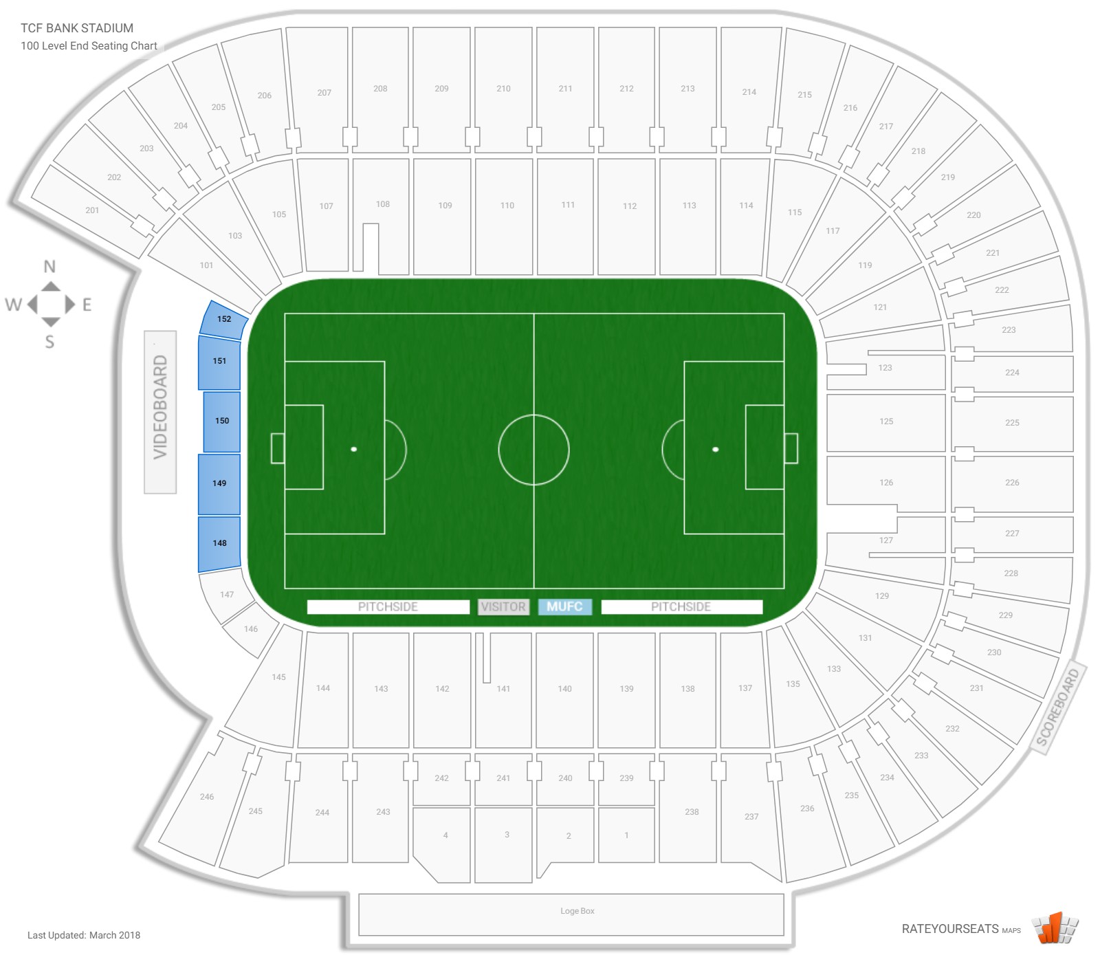 Tcf Stadium Seating Chart