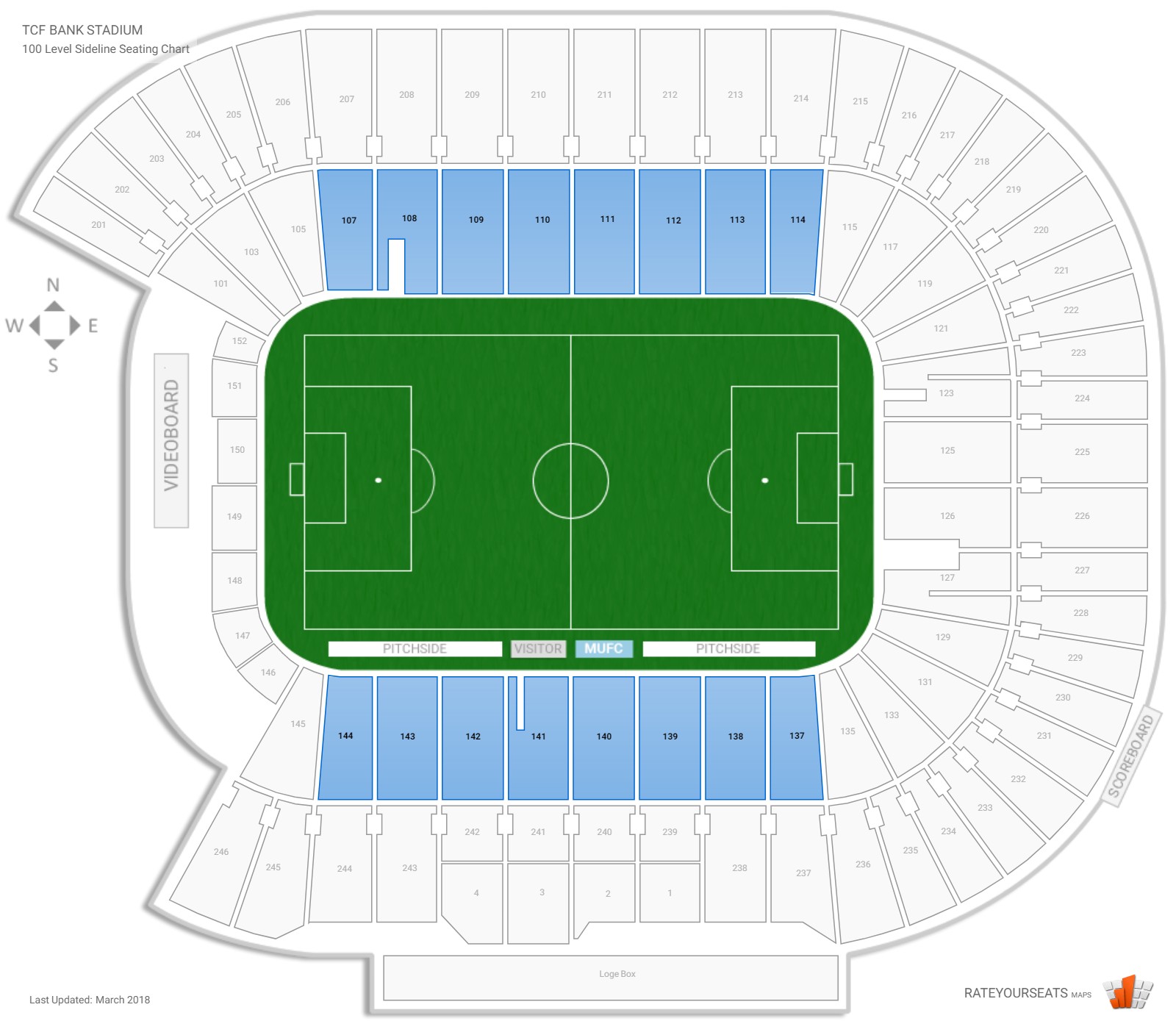 Tcf Bank Seating Chart