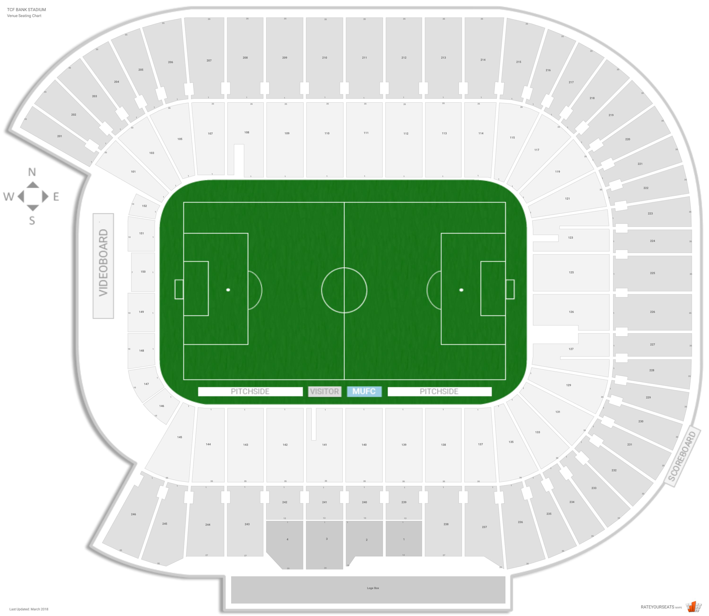 TCF Bank Stadium Seating Guide - RateYourSeats.com