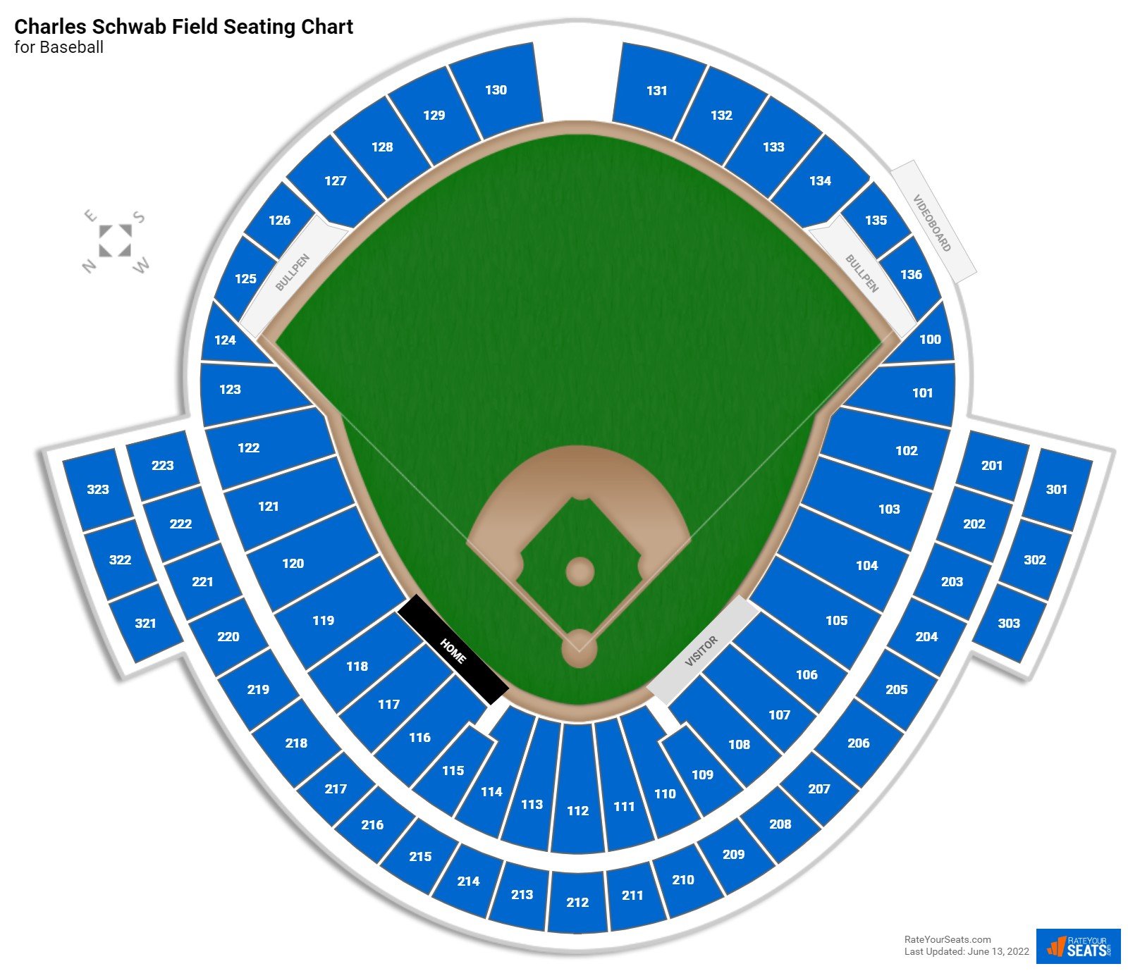 Charles Schwab Field Baseball Seating Chart