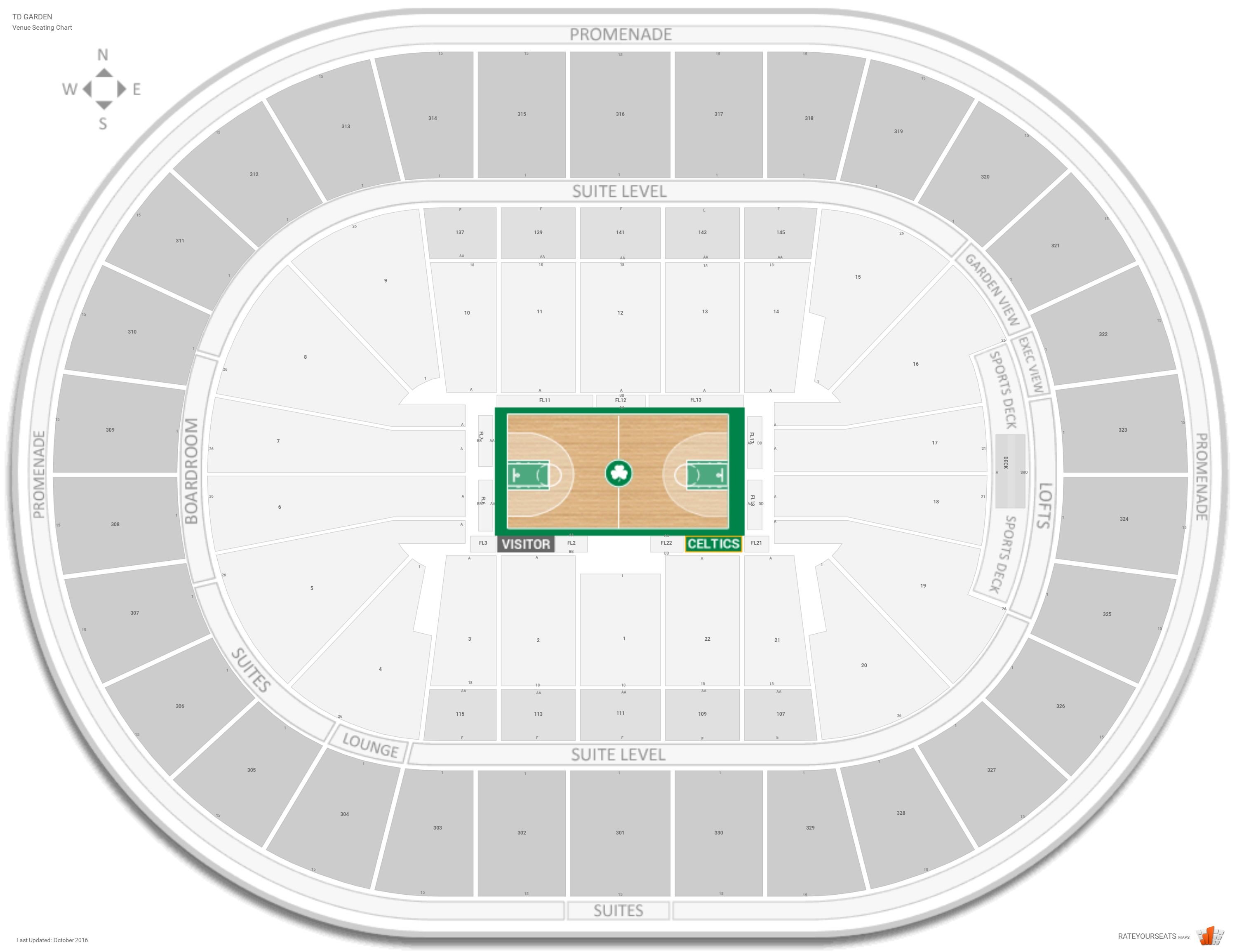 Td Center Boston Seating Chart