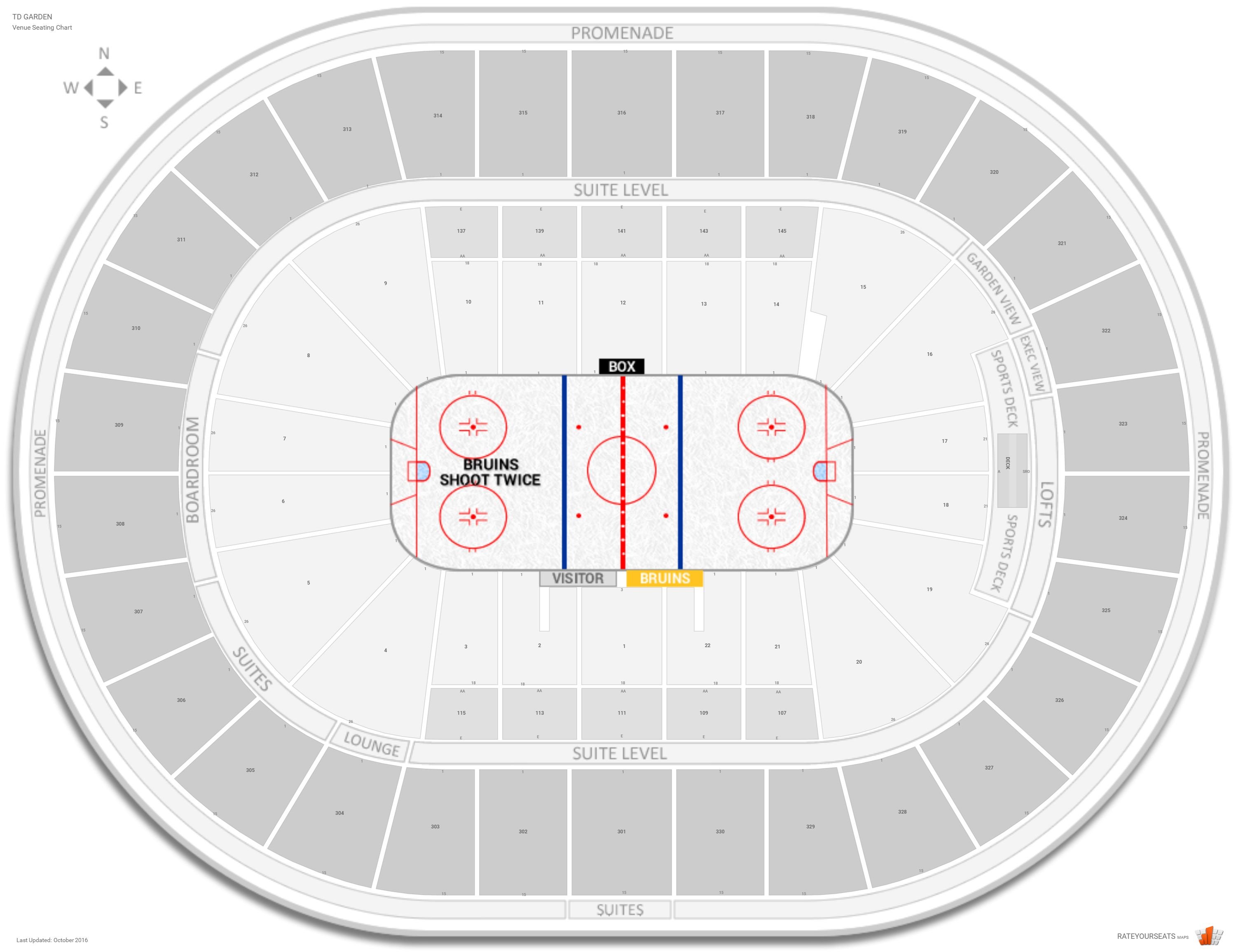 Td Bank Bruins Seating Chart