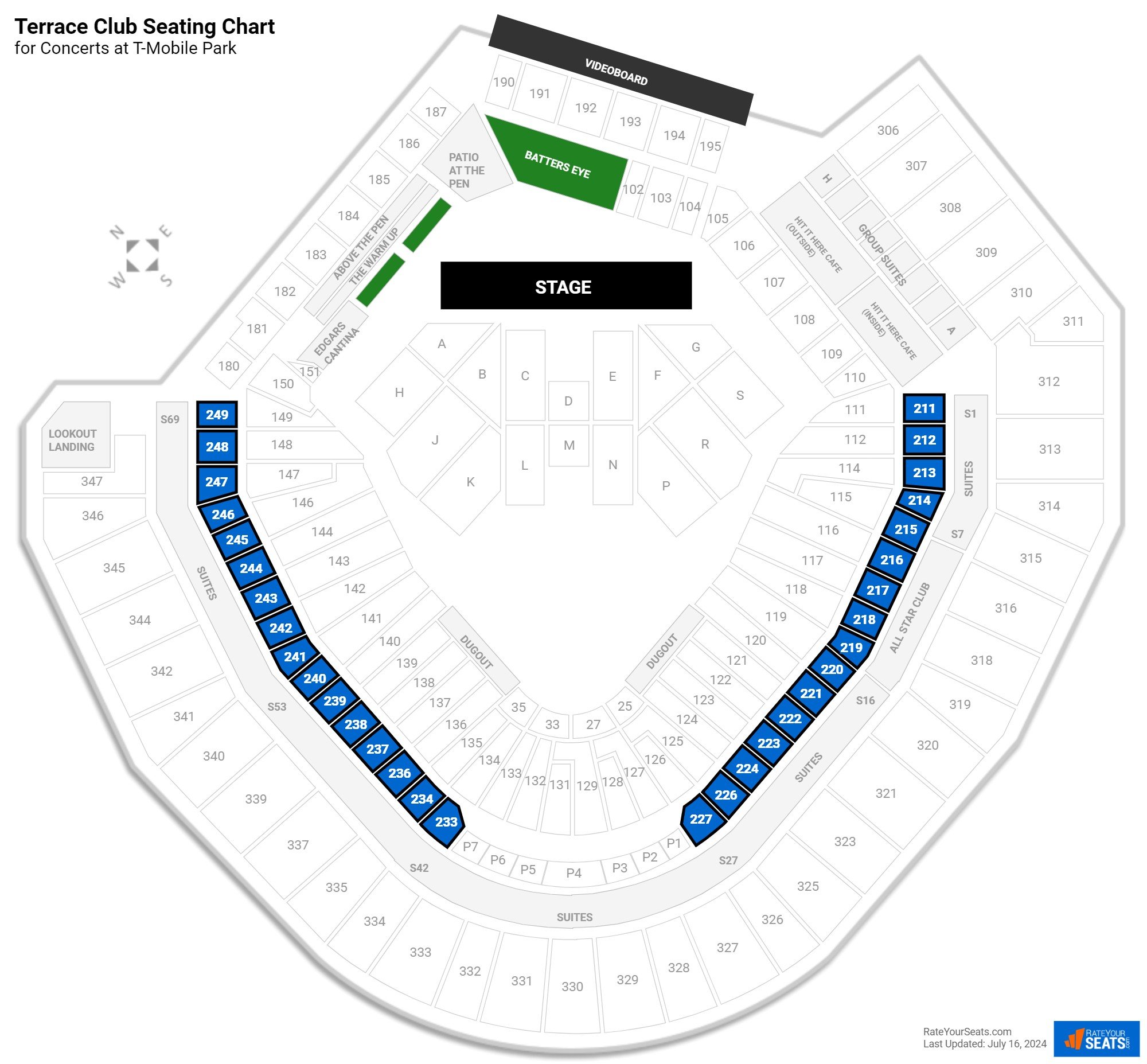 Mobile Mod Club Seating Chart