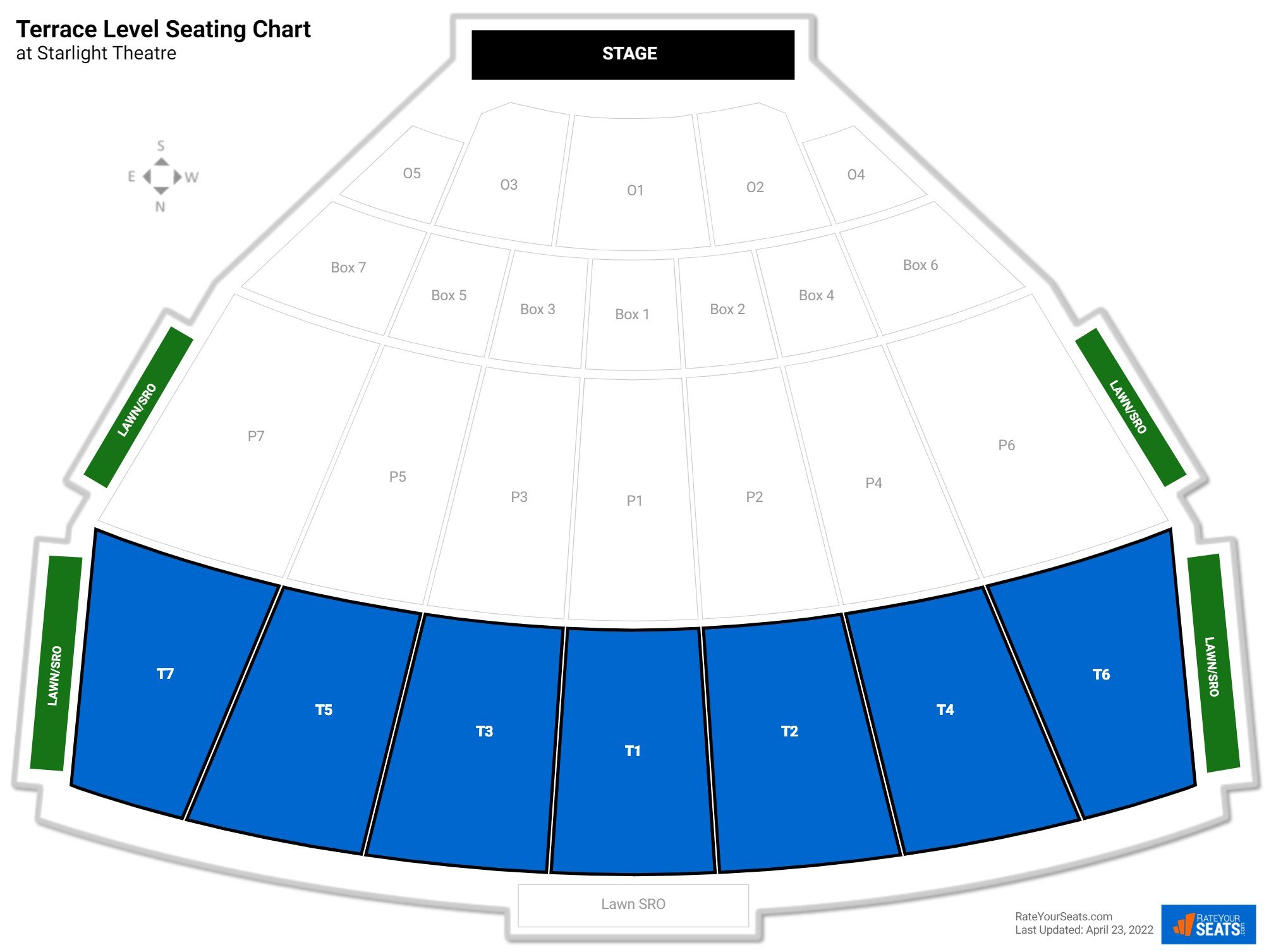 Starlight Indoor Seating Chart