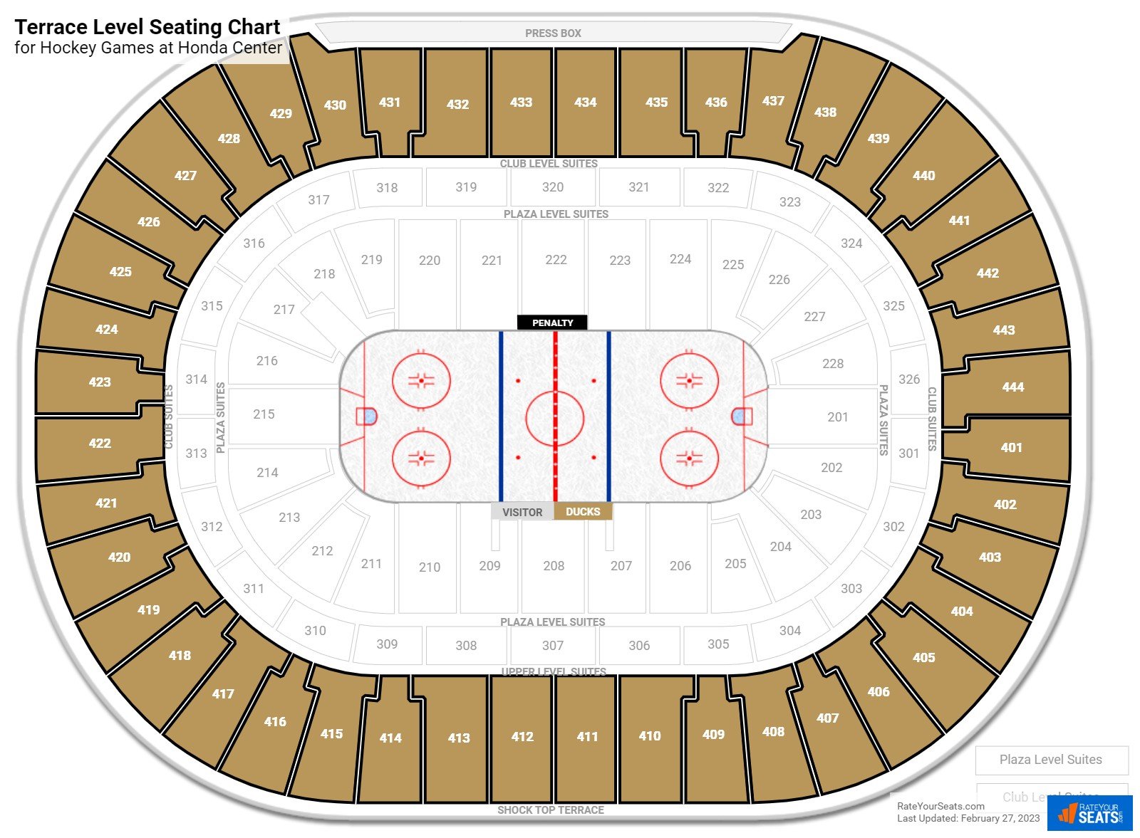 Honda Center Terrace Level