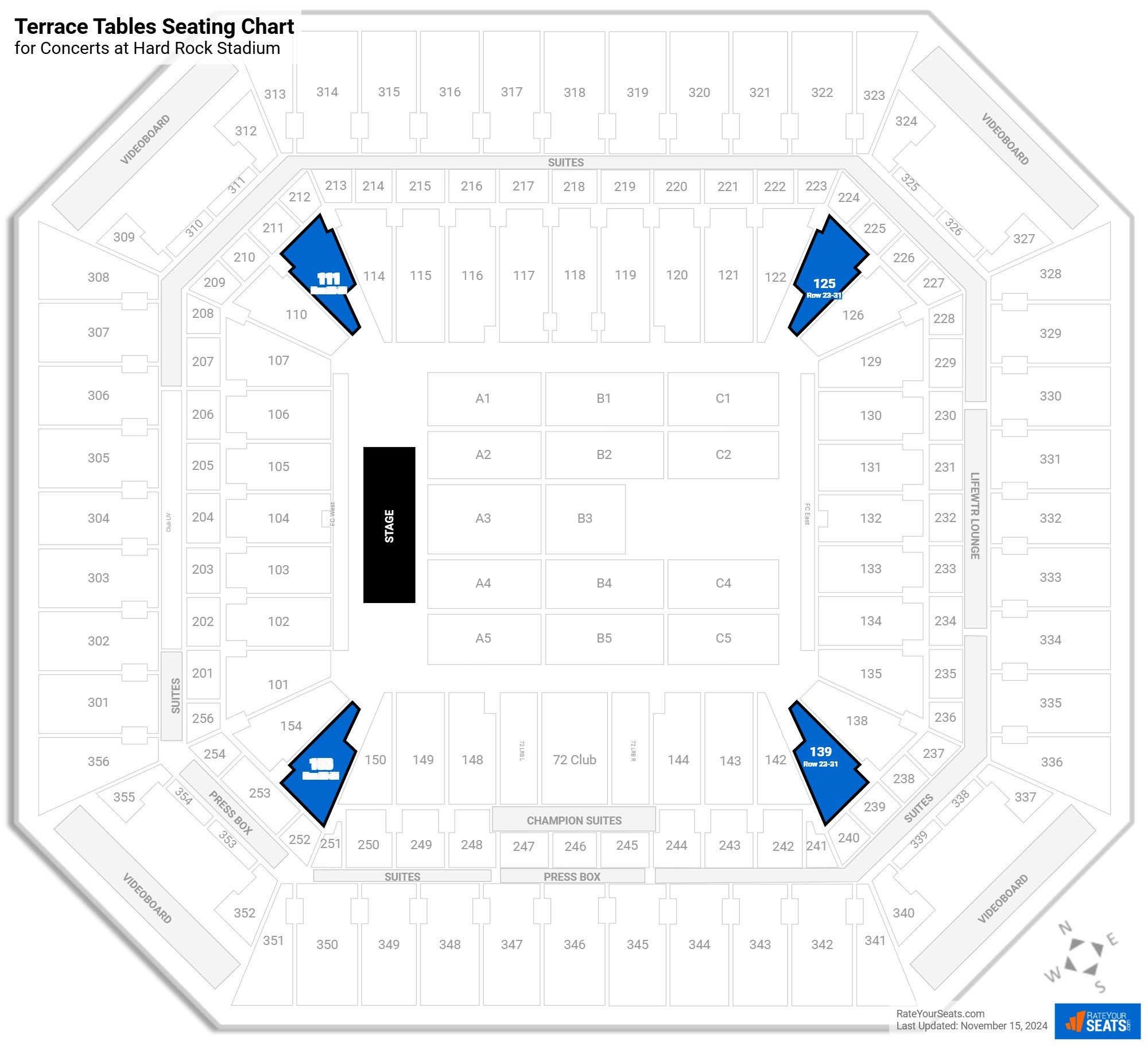 Hard Rock Stadium Seating Chart U2 Two Birds Home