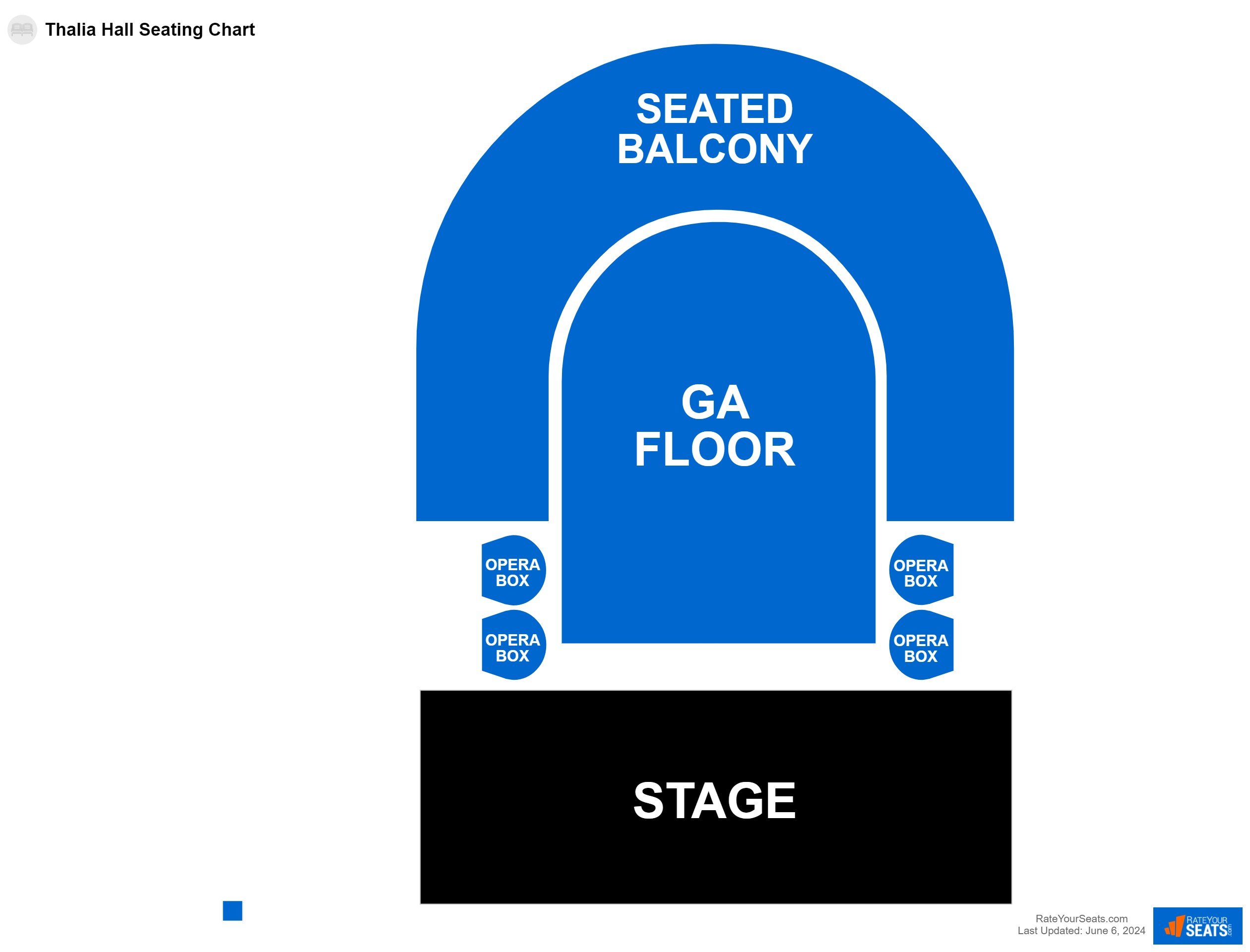 Interactive seating chart Comedy seating chart at Thalia Hall