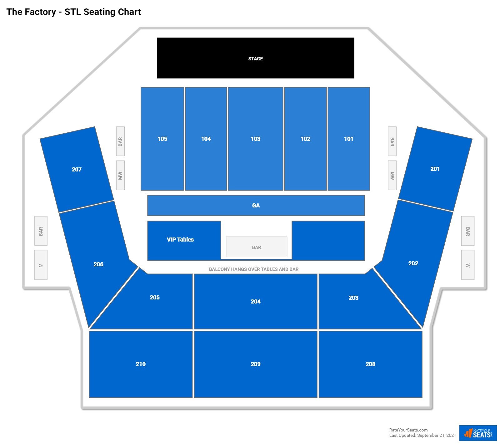 The Factory - STL Concert Seating Chart