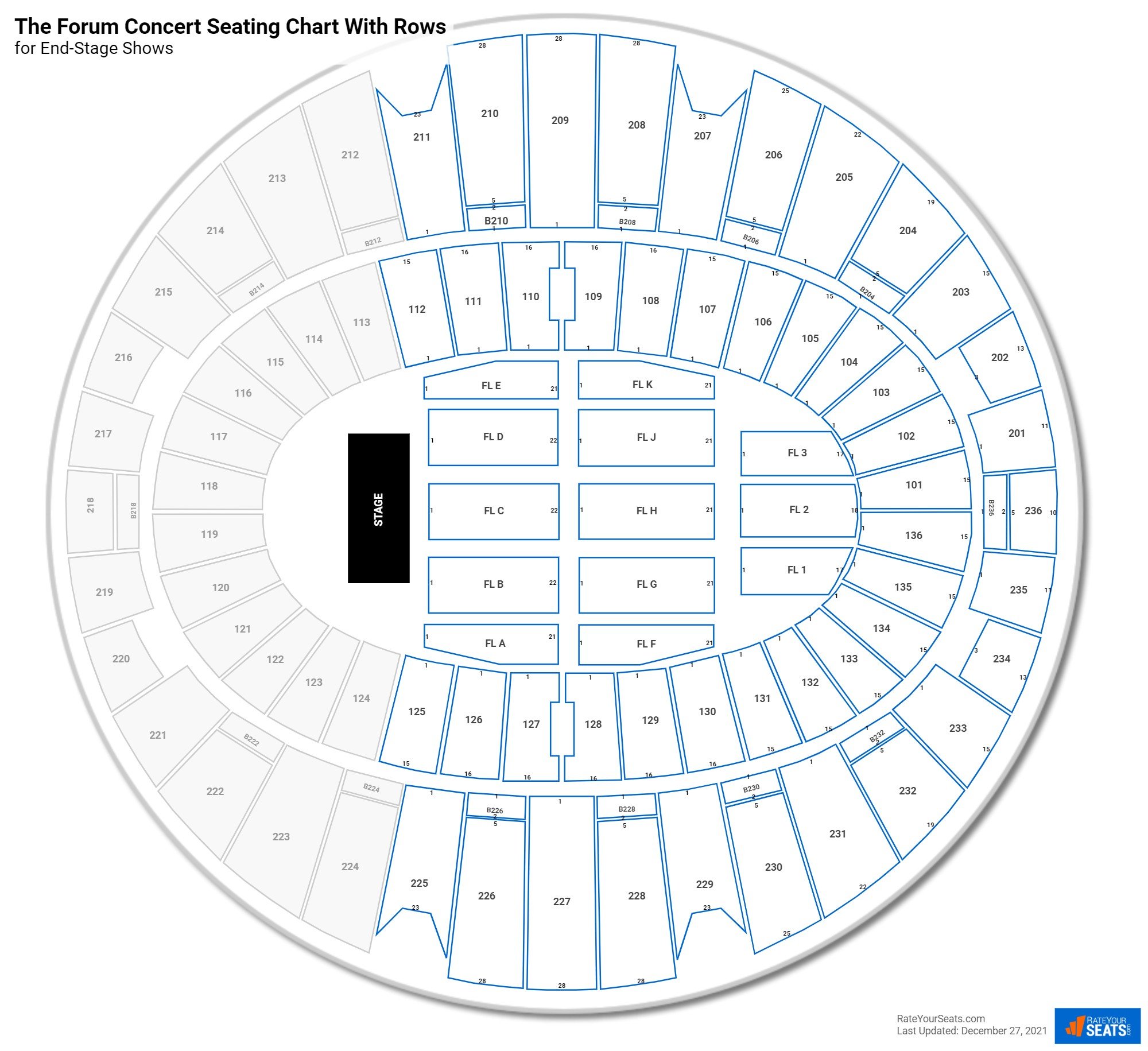 Fabulous Forum Seating Chart