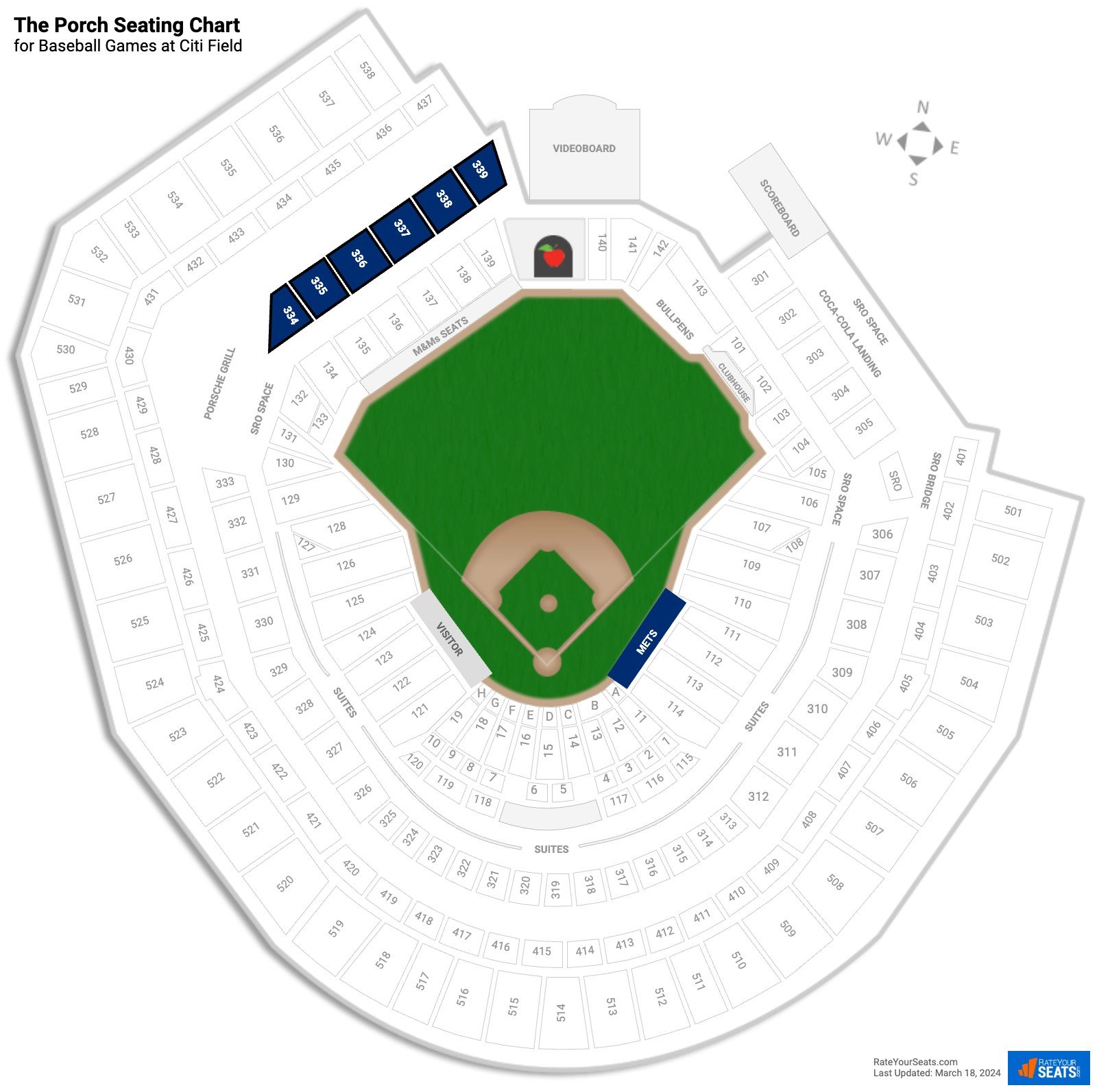 Baseball Thomas Tew Reserve Seating Chart at Citi Field