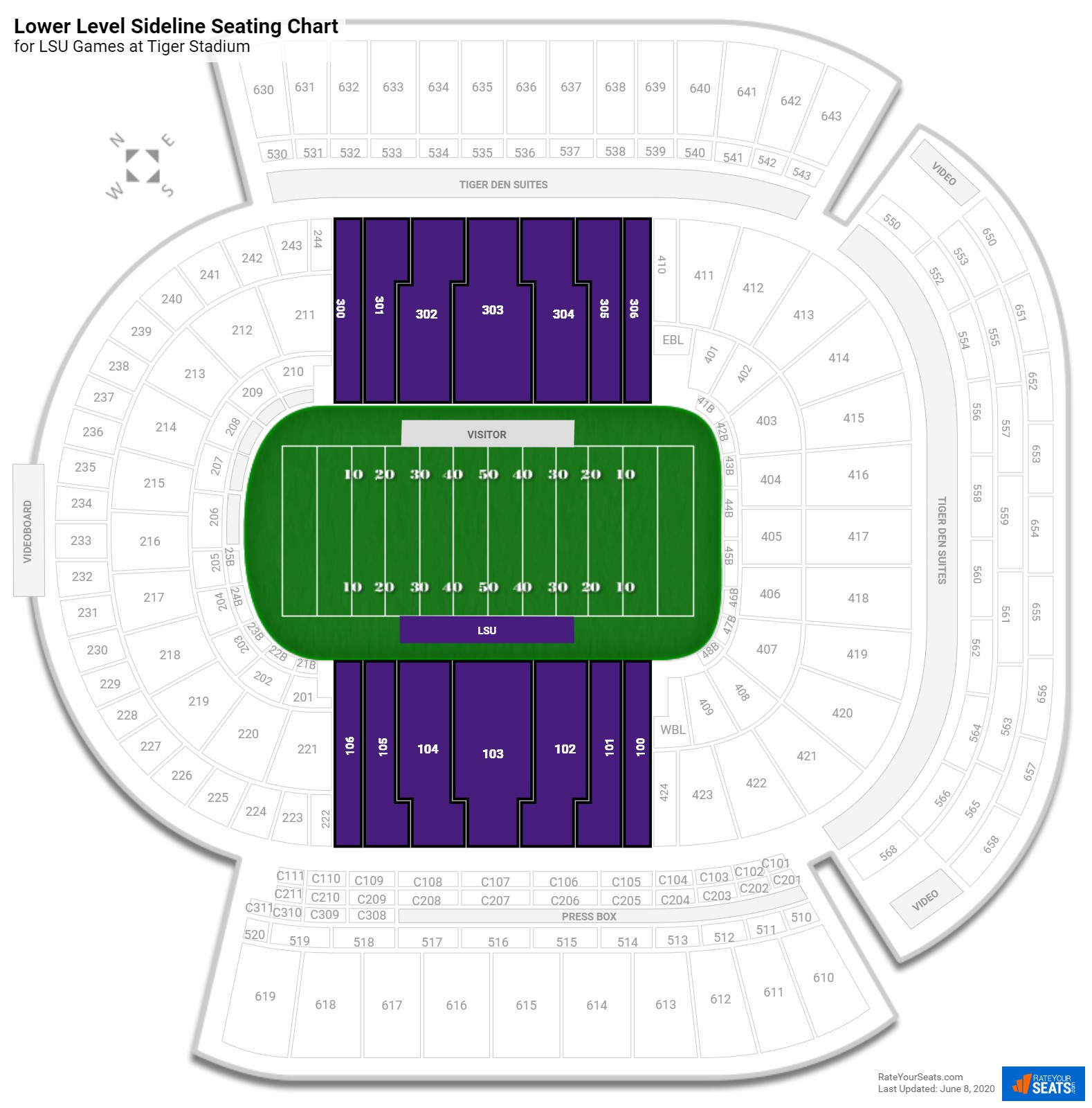 Lsu Stadium Club Seating Chart