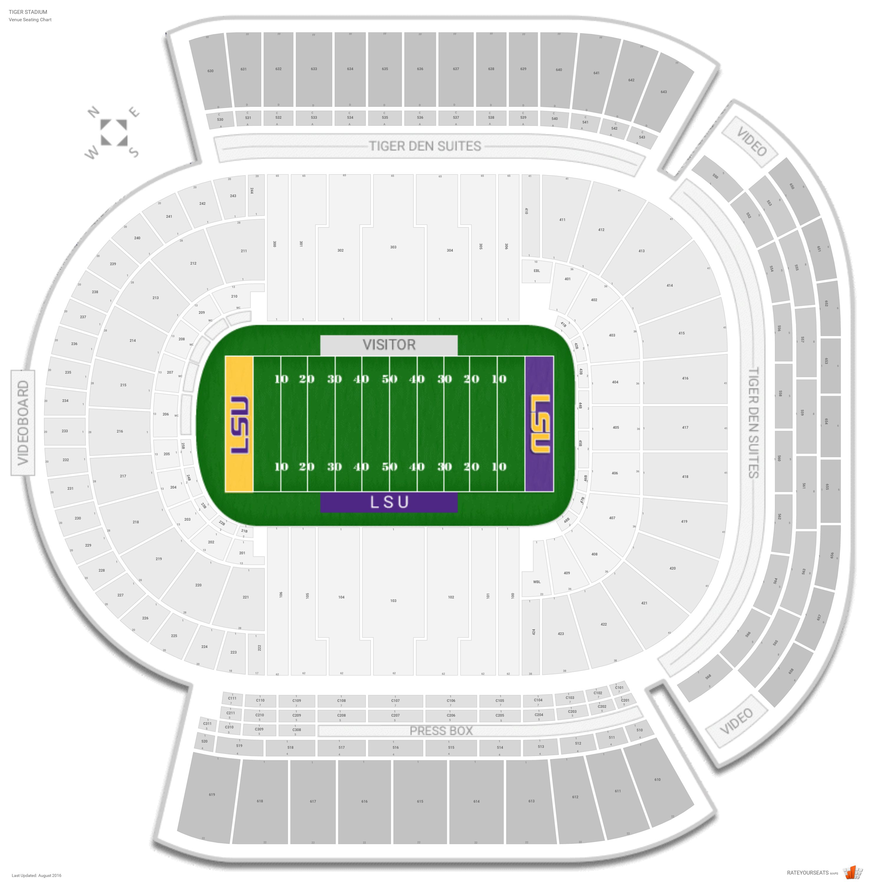 Lsu Tiger Stadium Seating Chart