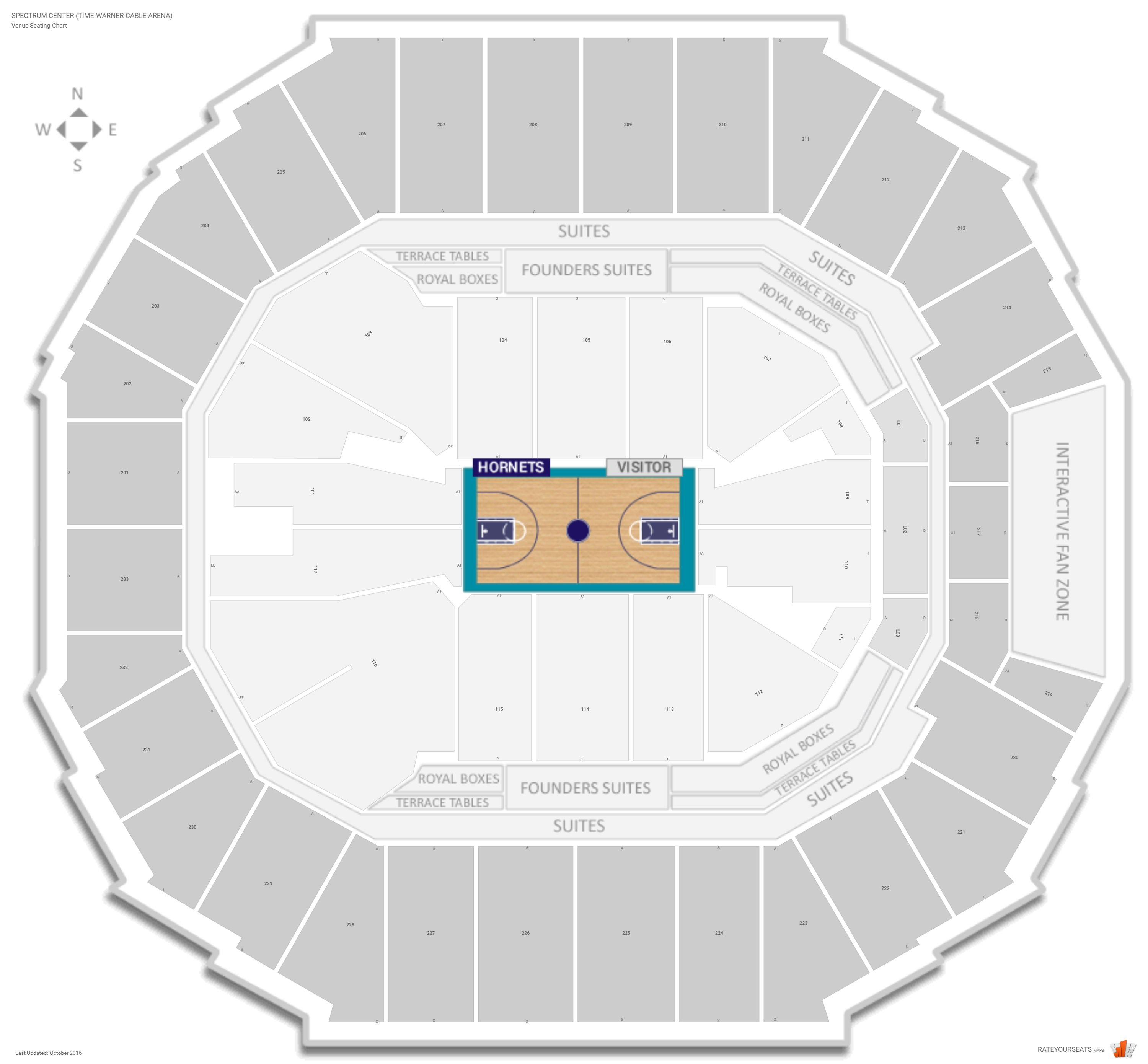 Charlotte Bobcats Seating Chart