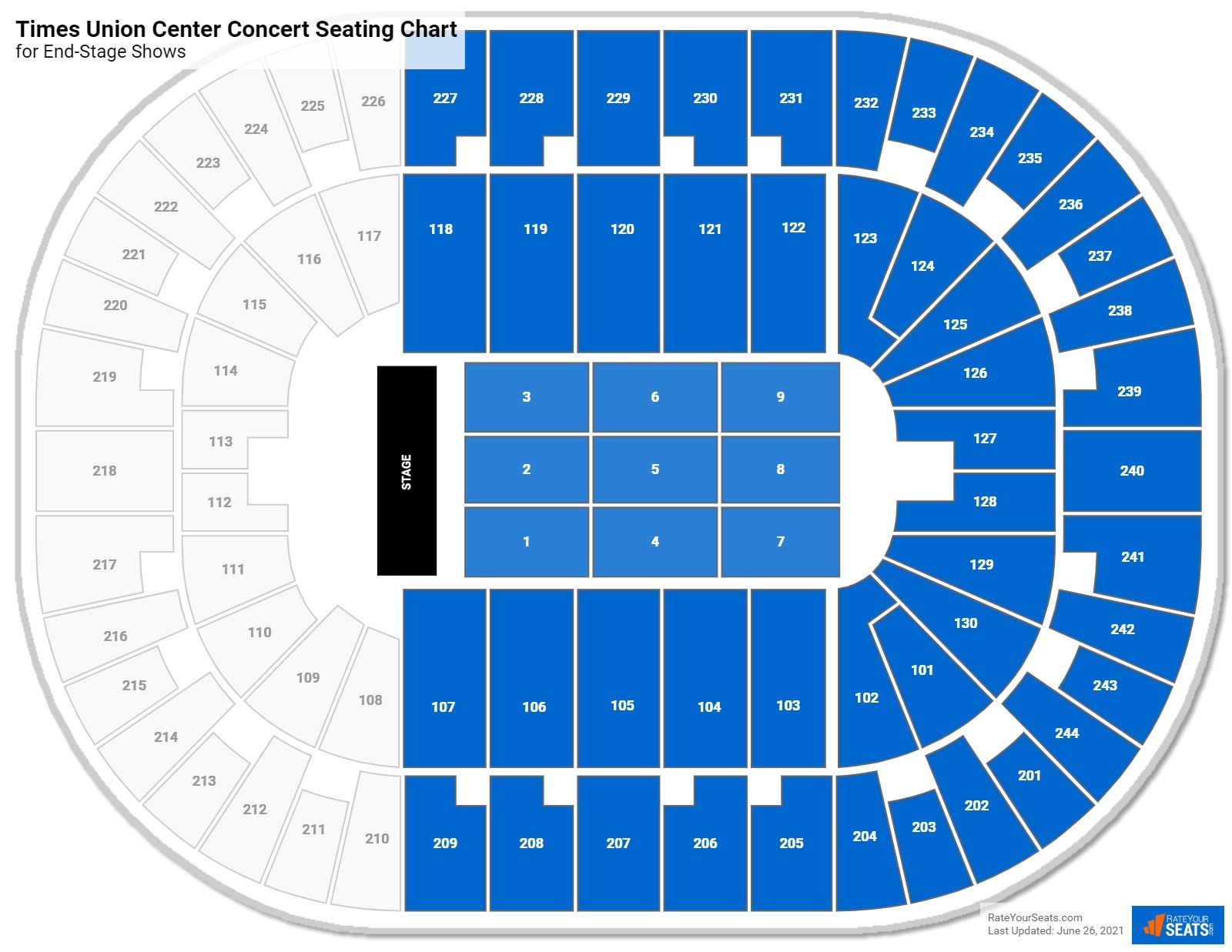 MVP Arena Concert Seating Chart