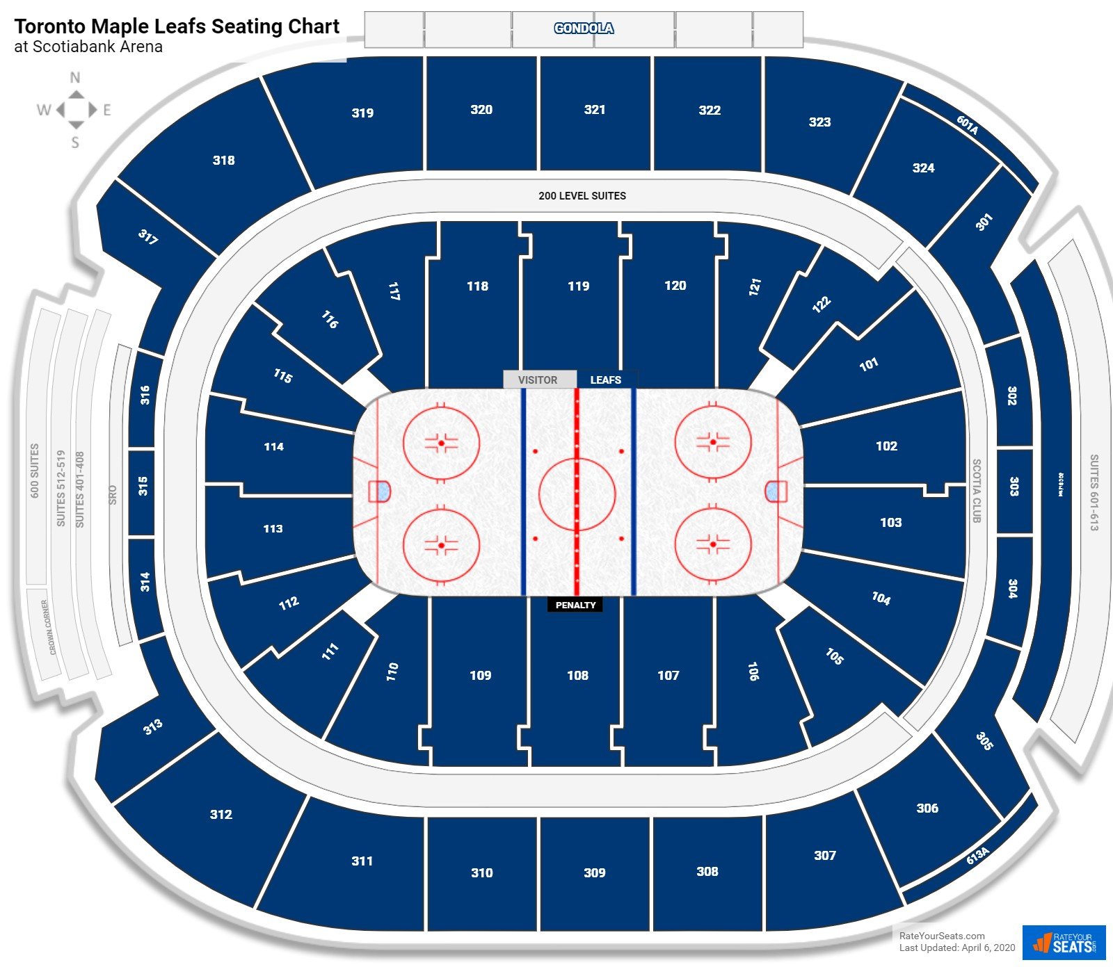 Concert Seating Chart Air Canada Centre