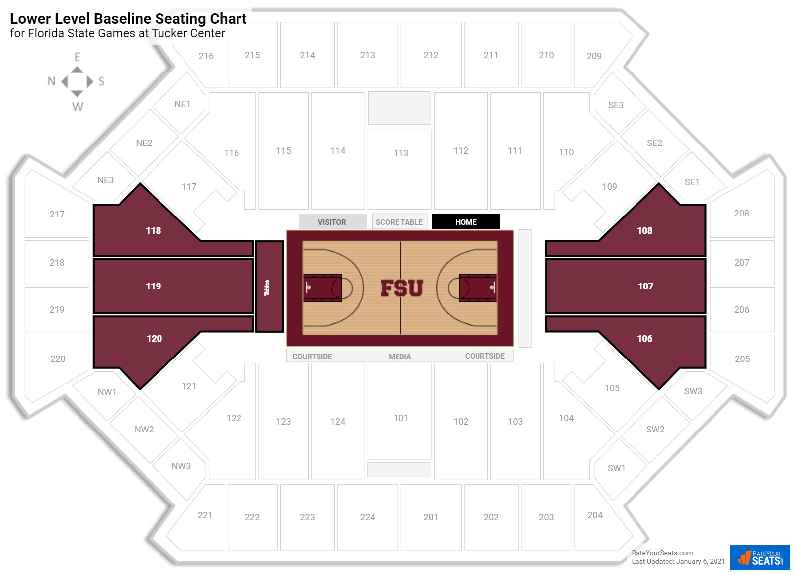 Fsu Basketball Seating Chart