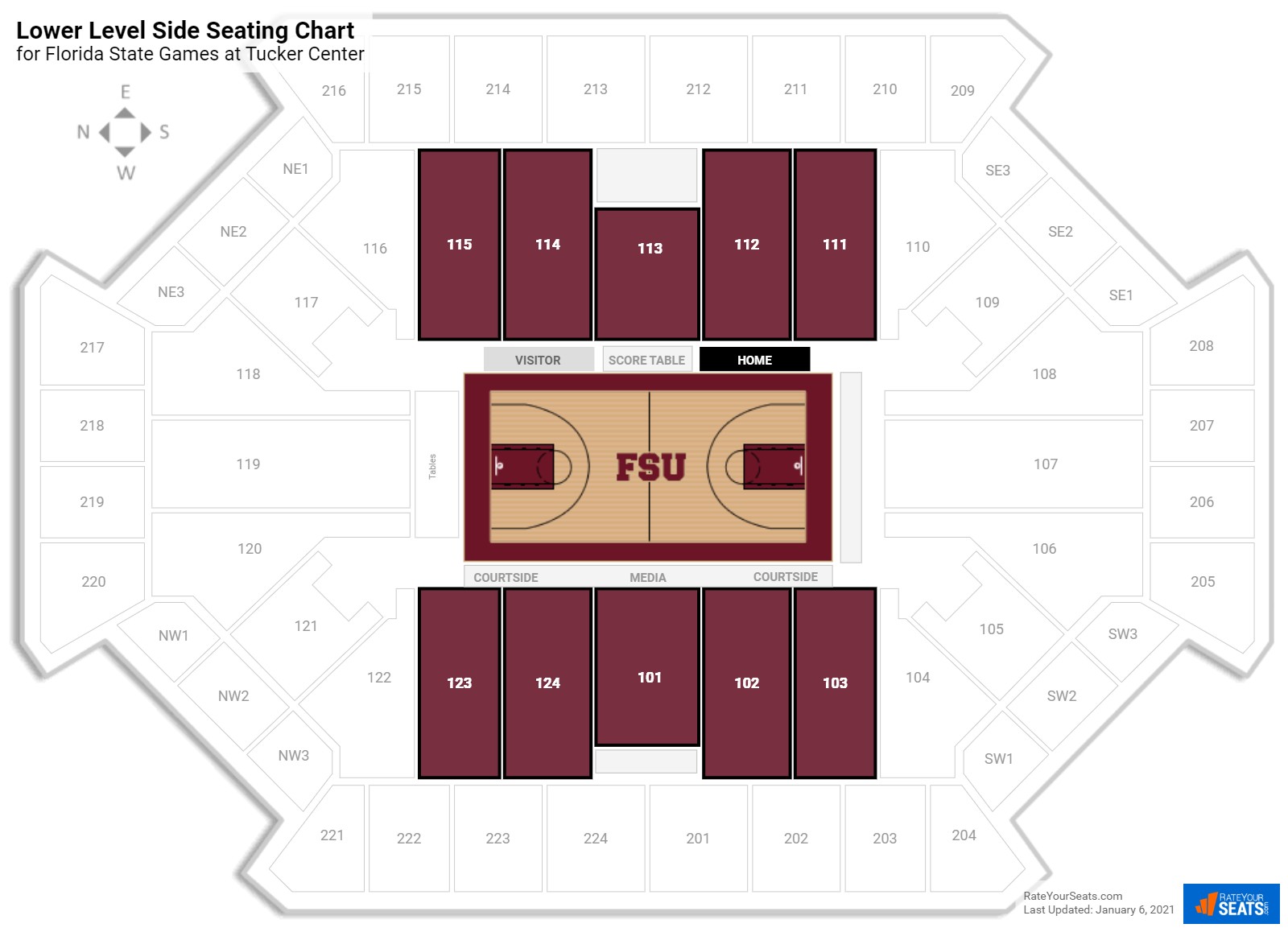 Fsu Basketball Seating Chart