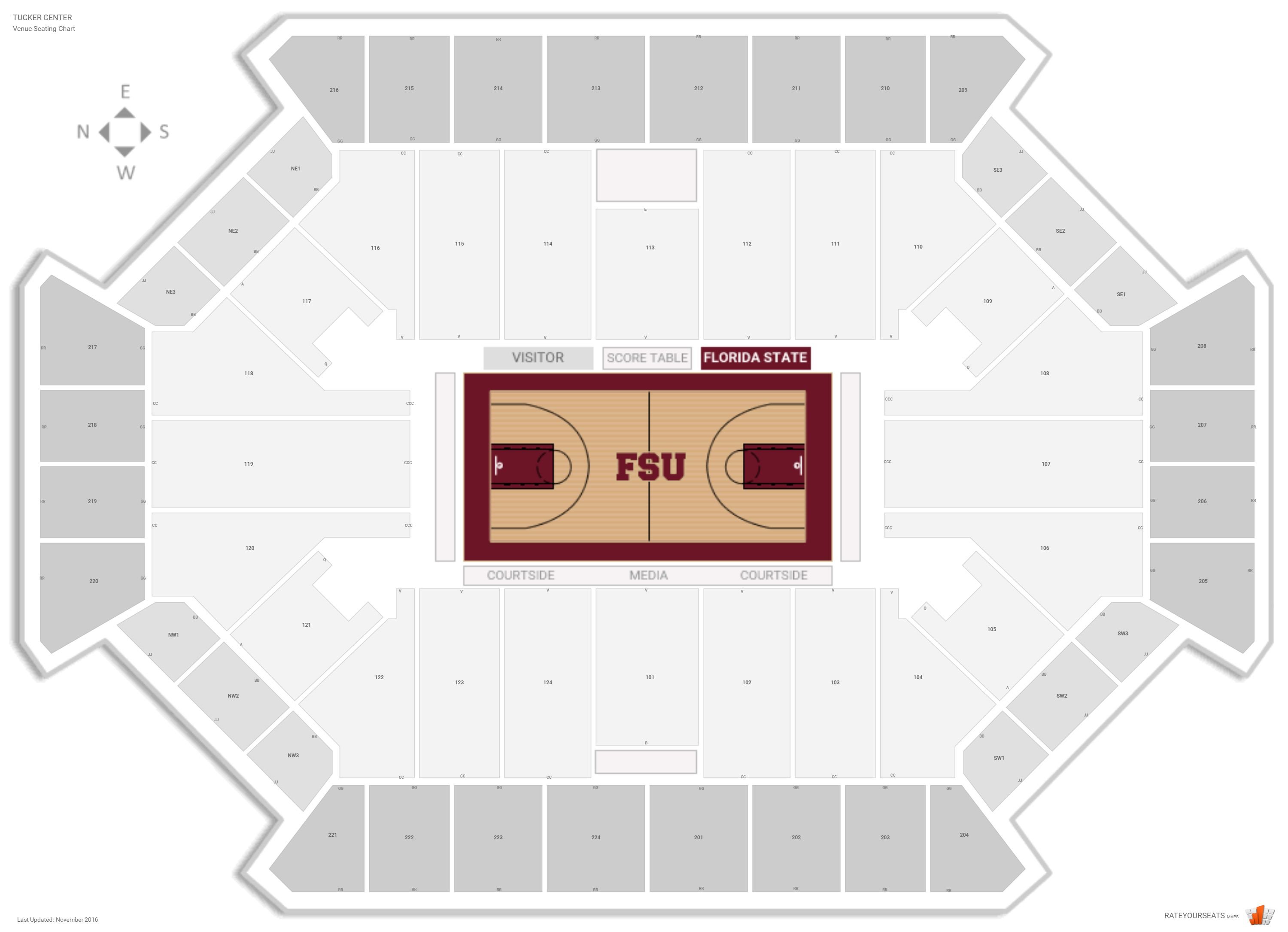 Fsu Basketball Arena Seating Chart
