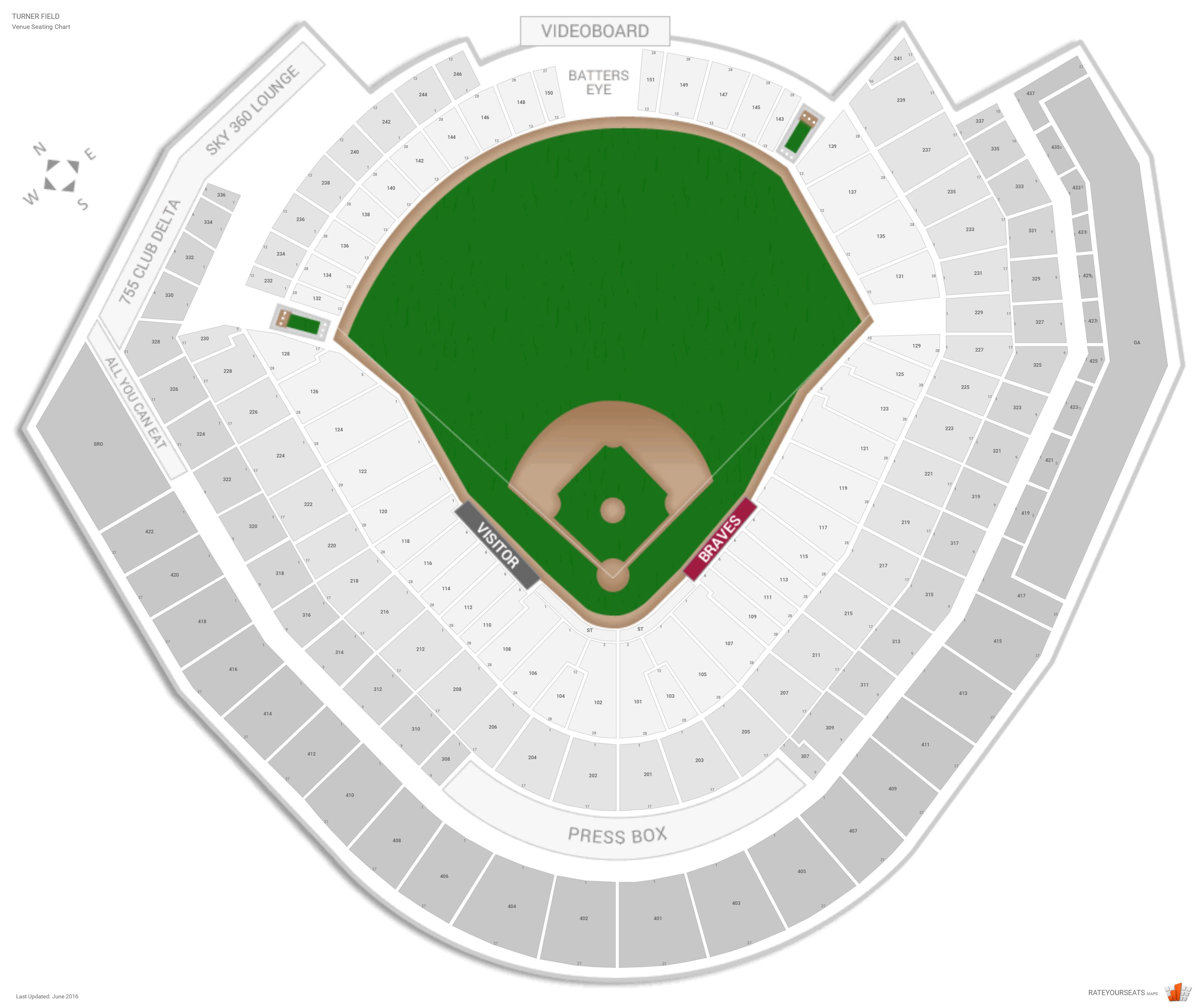 Suntrust Field Seating Chart