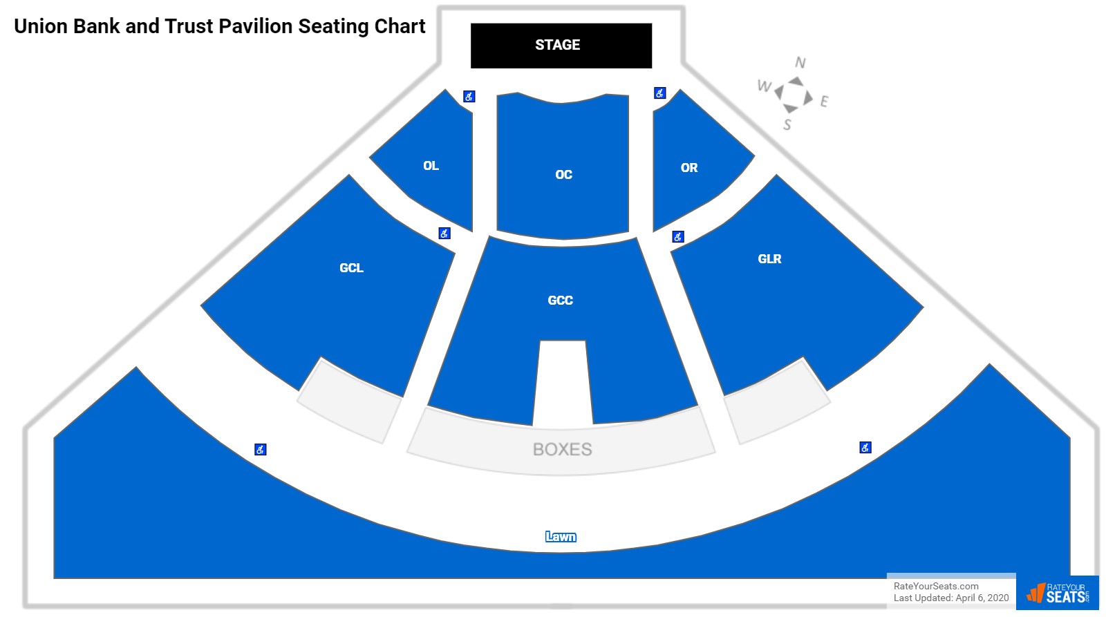 Union Bank and Trust Pavilion Seating Chart