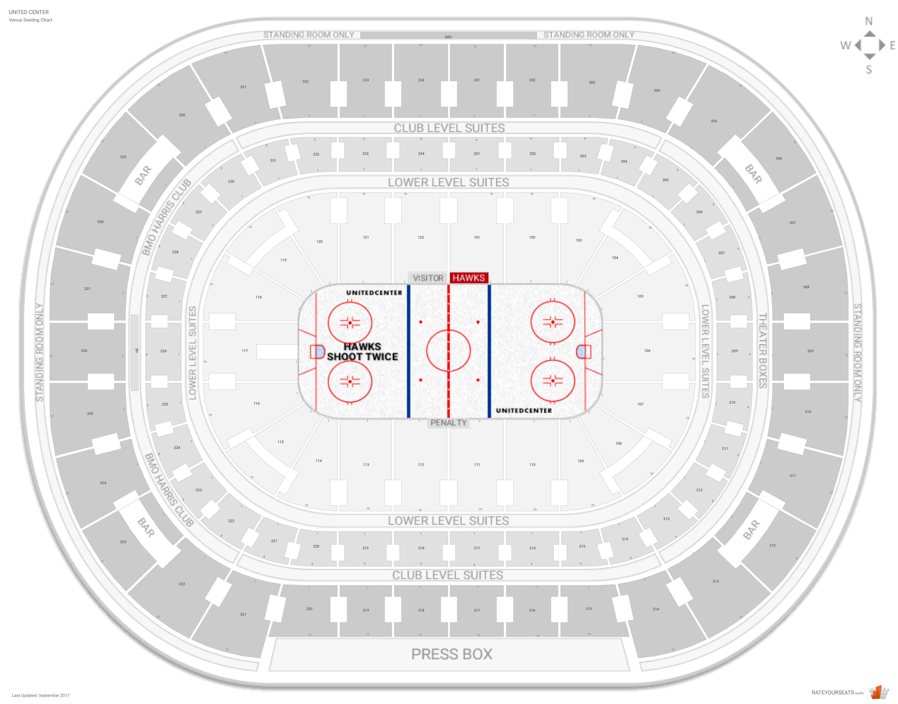 Blackhawks Seating Chart View