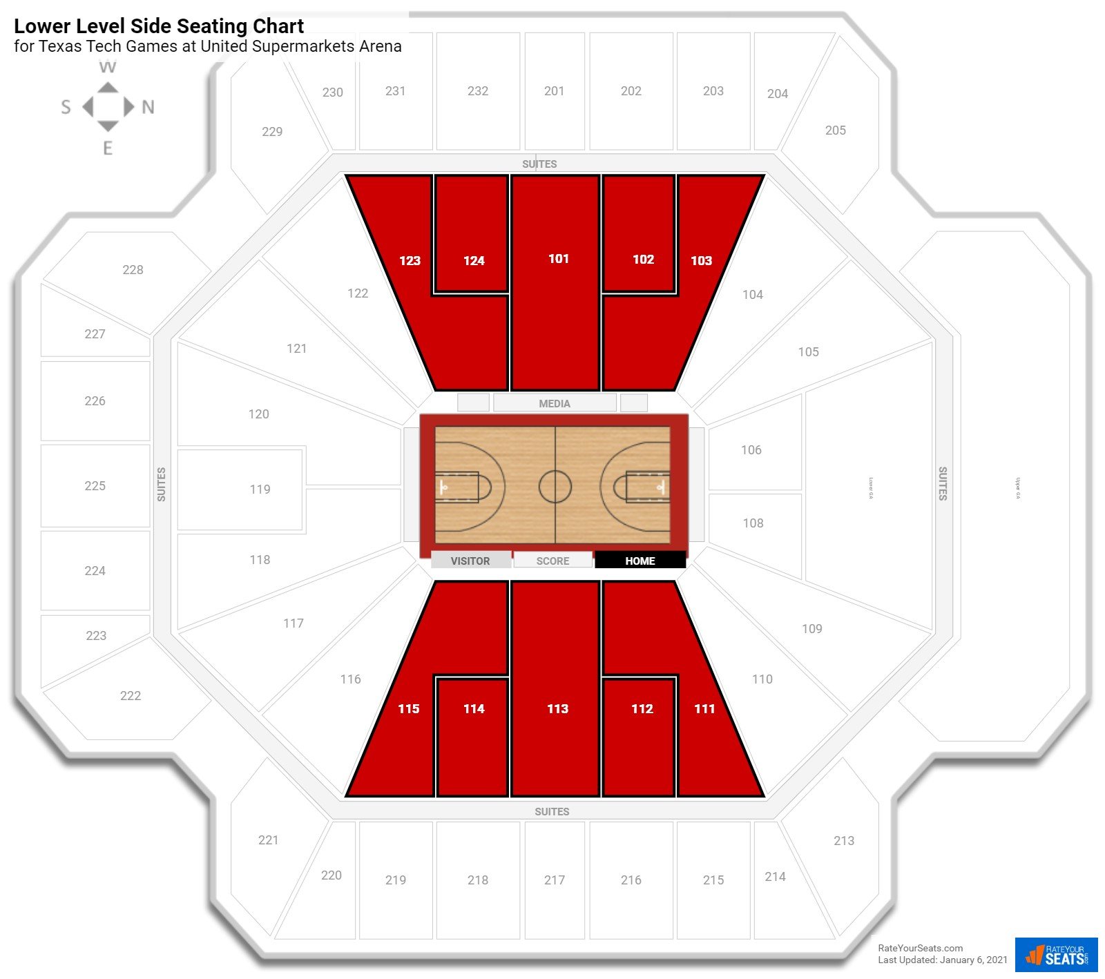 Usa Seating Chart Lubbock