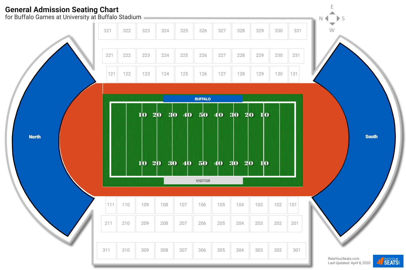 university at buffalo stadium buffalo ny football general admission