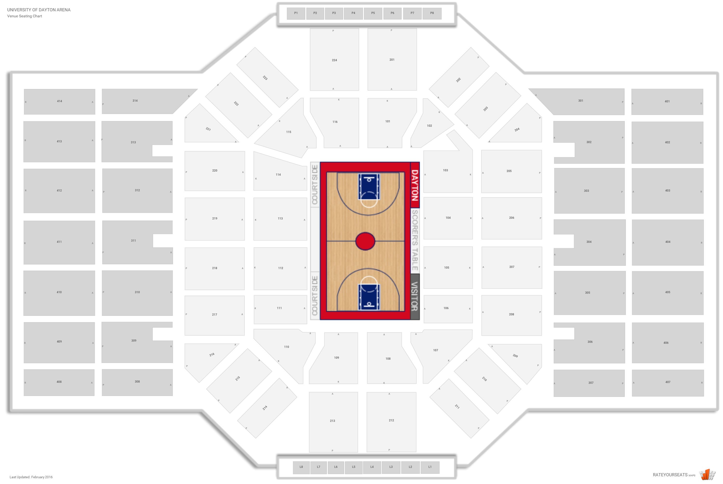 University Of Dayton Basketball Arena Seating Chart