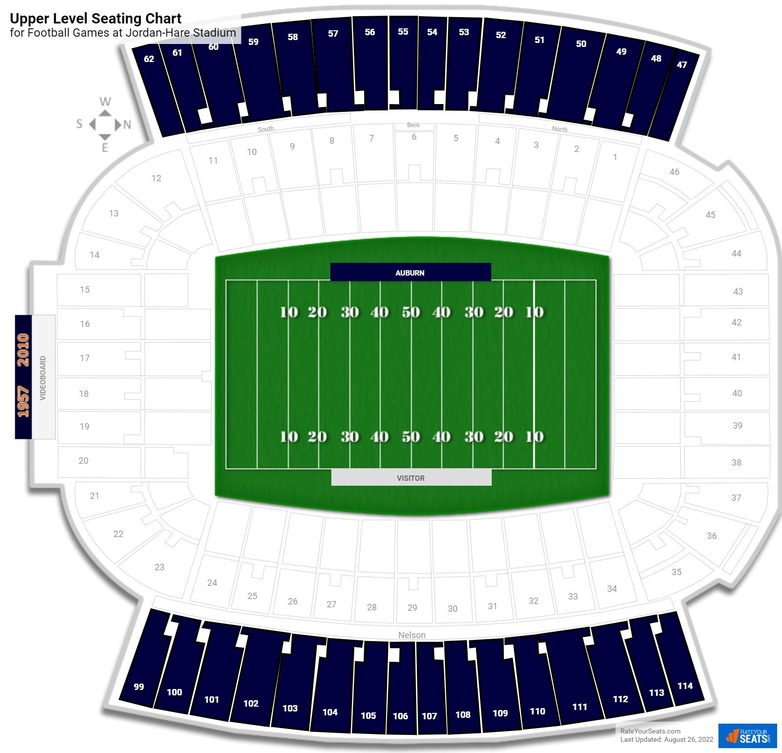 Jordan Hare Stadium Upper Level