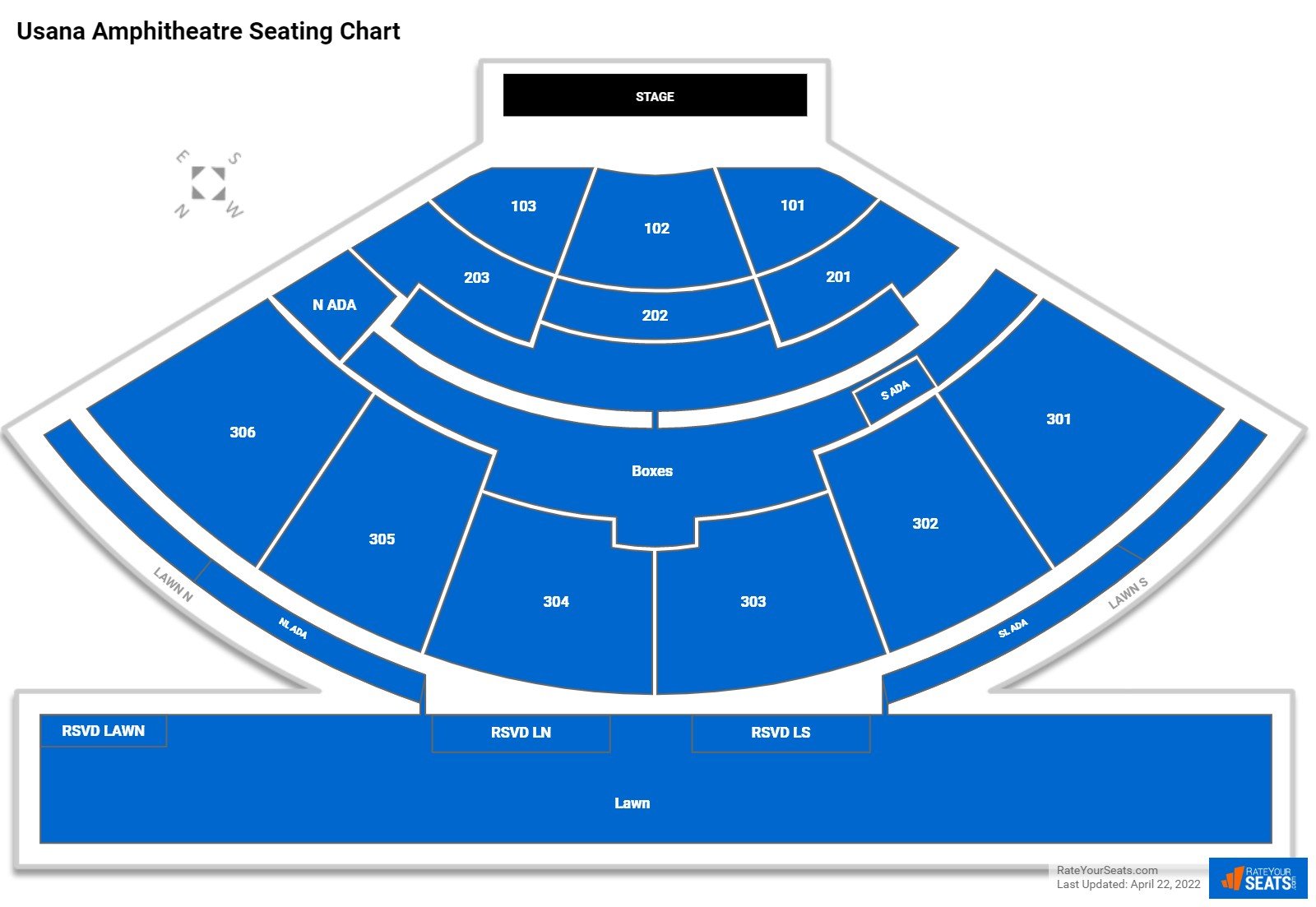 Usana Amphitheatre Concert Seating Chart