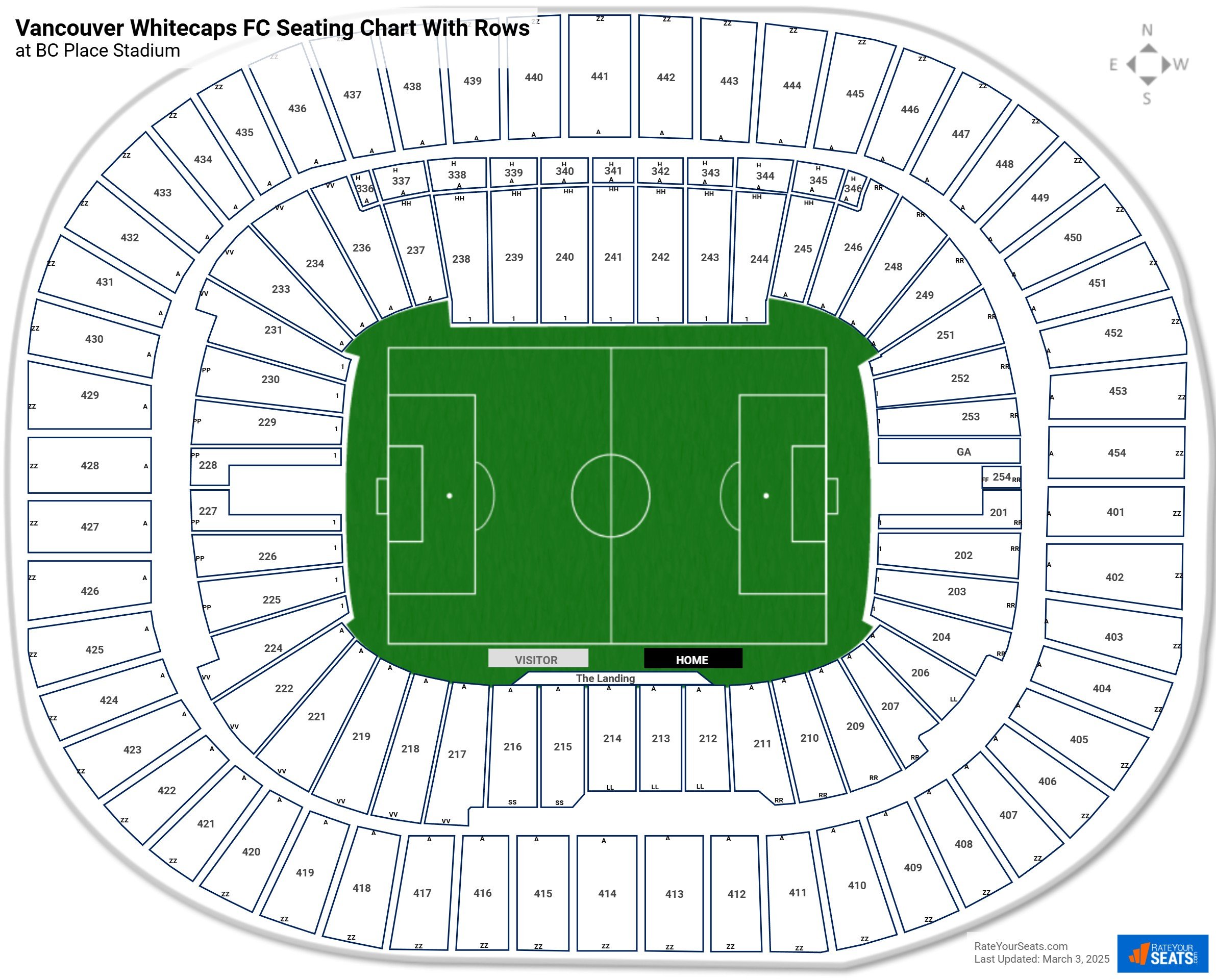 Bc Place Stadium Seating For Whitecaps Games