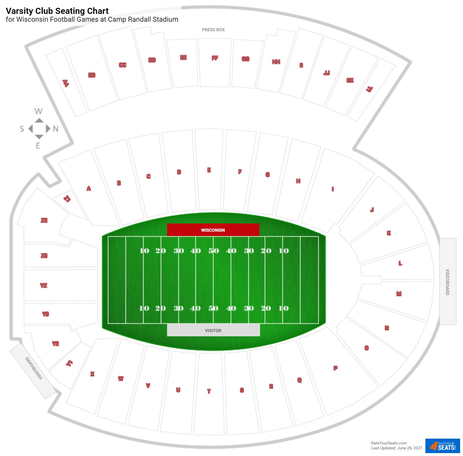 Varsity Theater Baton Seating Chart