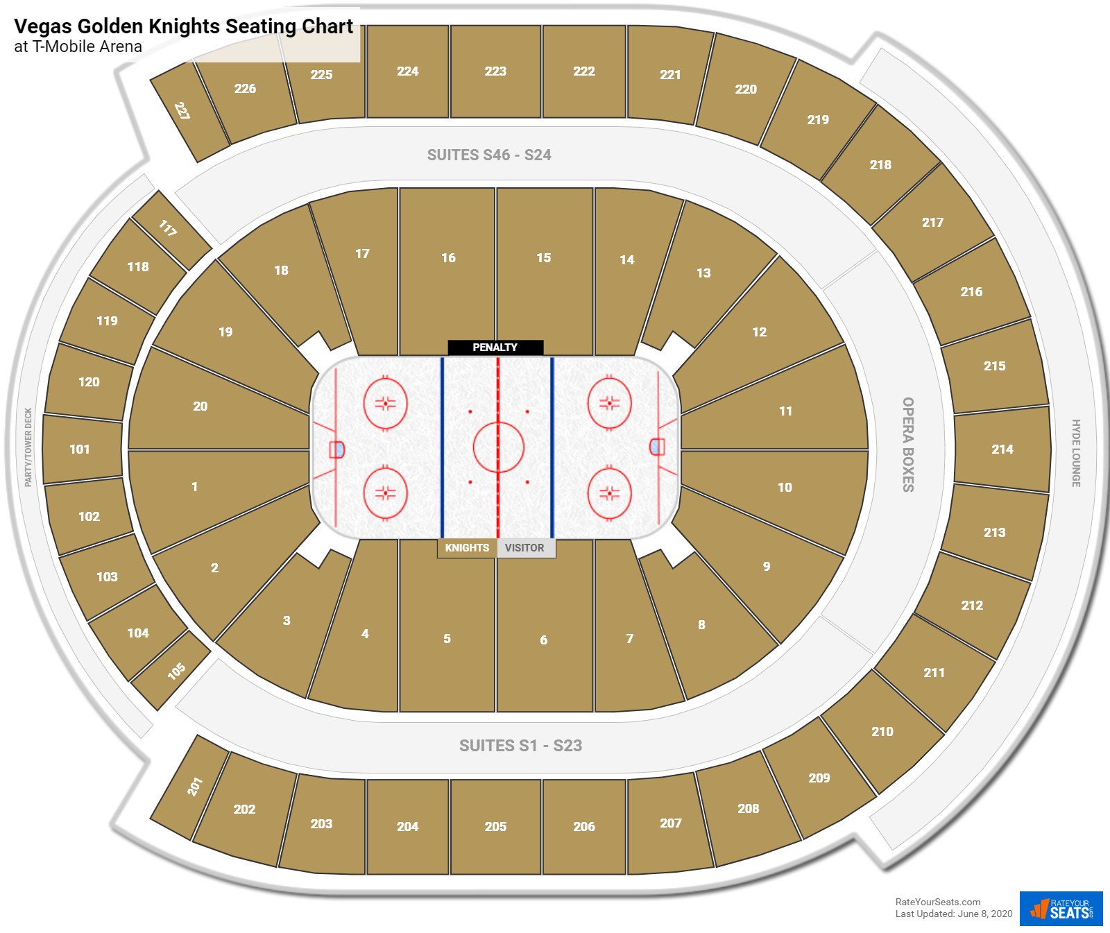 T Mobile Arena Seating Charts