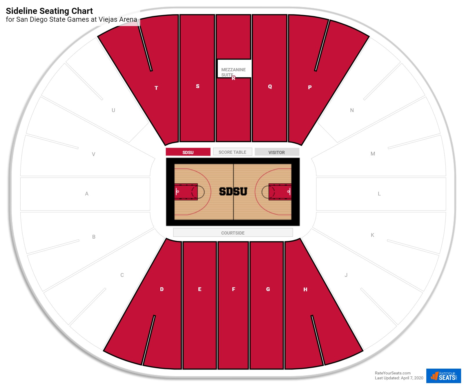 Viejas Seating Chart