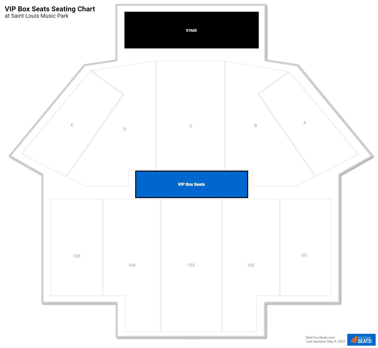 Concert VIP Box Seats Seating Chart at Saint Louis Music Park