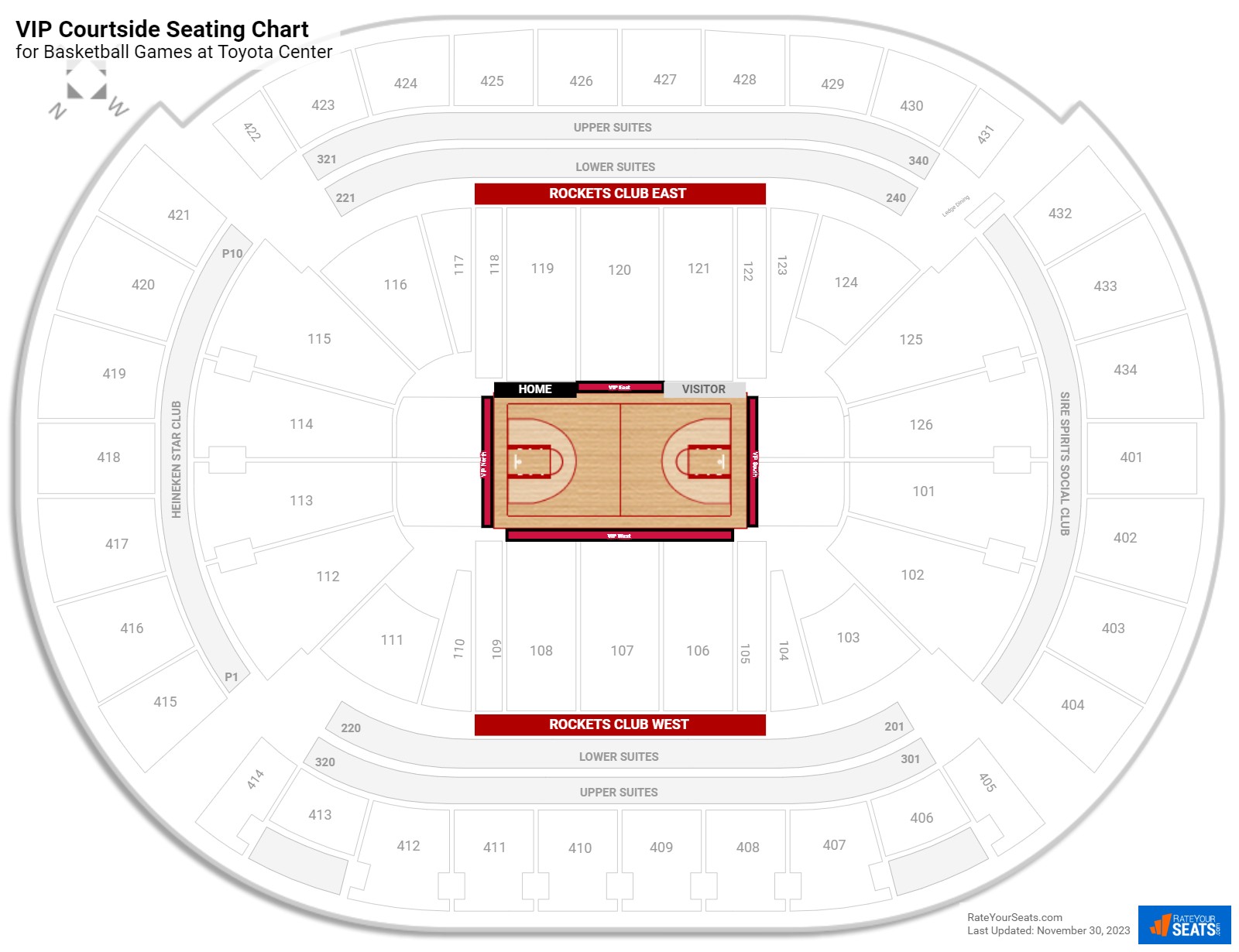 Learn 104+ about toyota center map seating latest - in.daotaonec