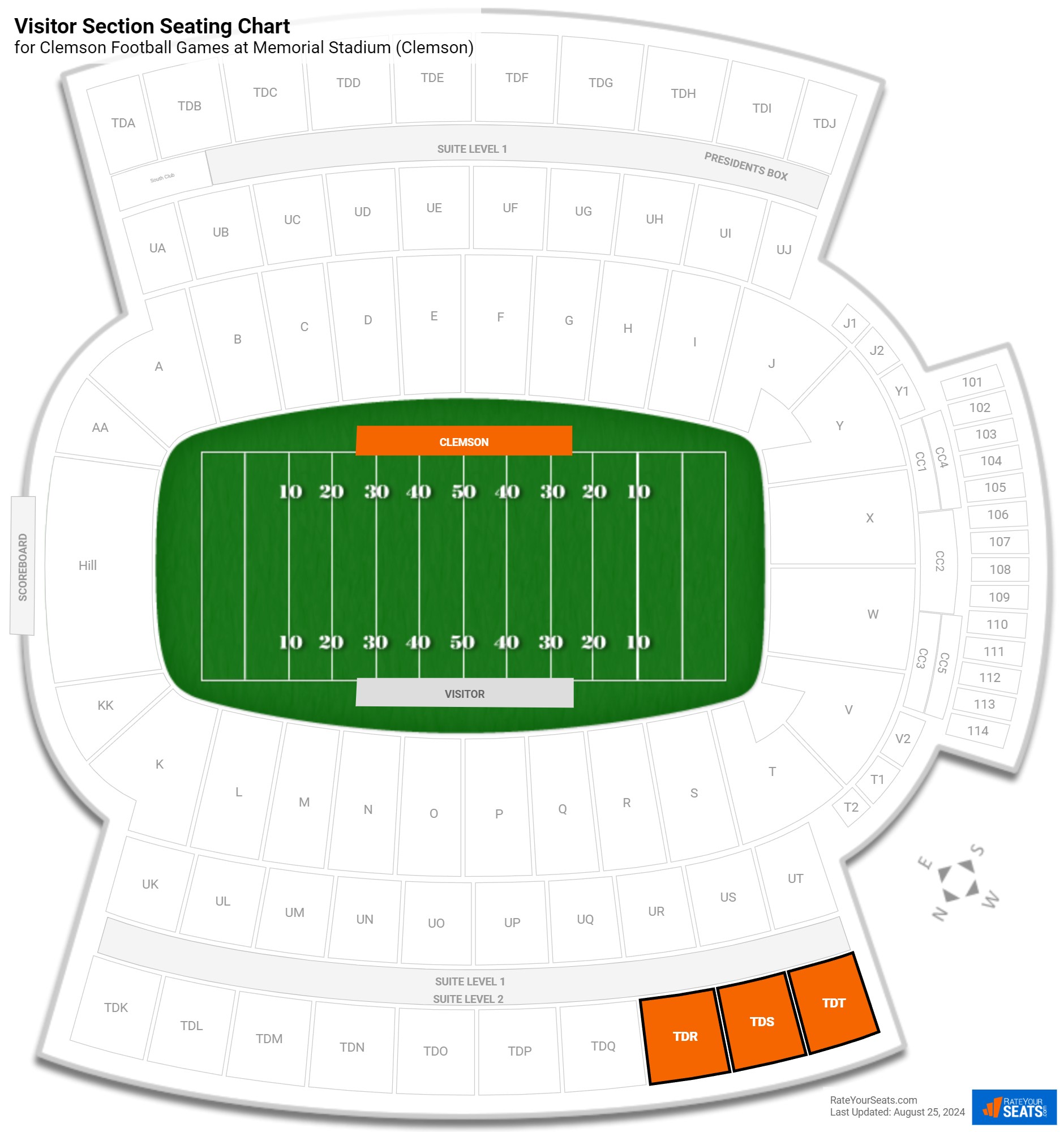 Nebraska Memorial Stadium Interactive Seating Chart - xrlgc89